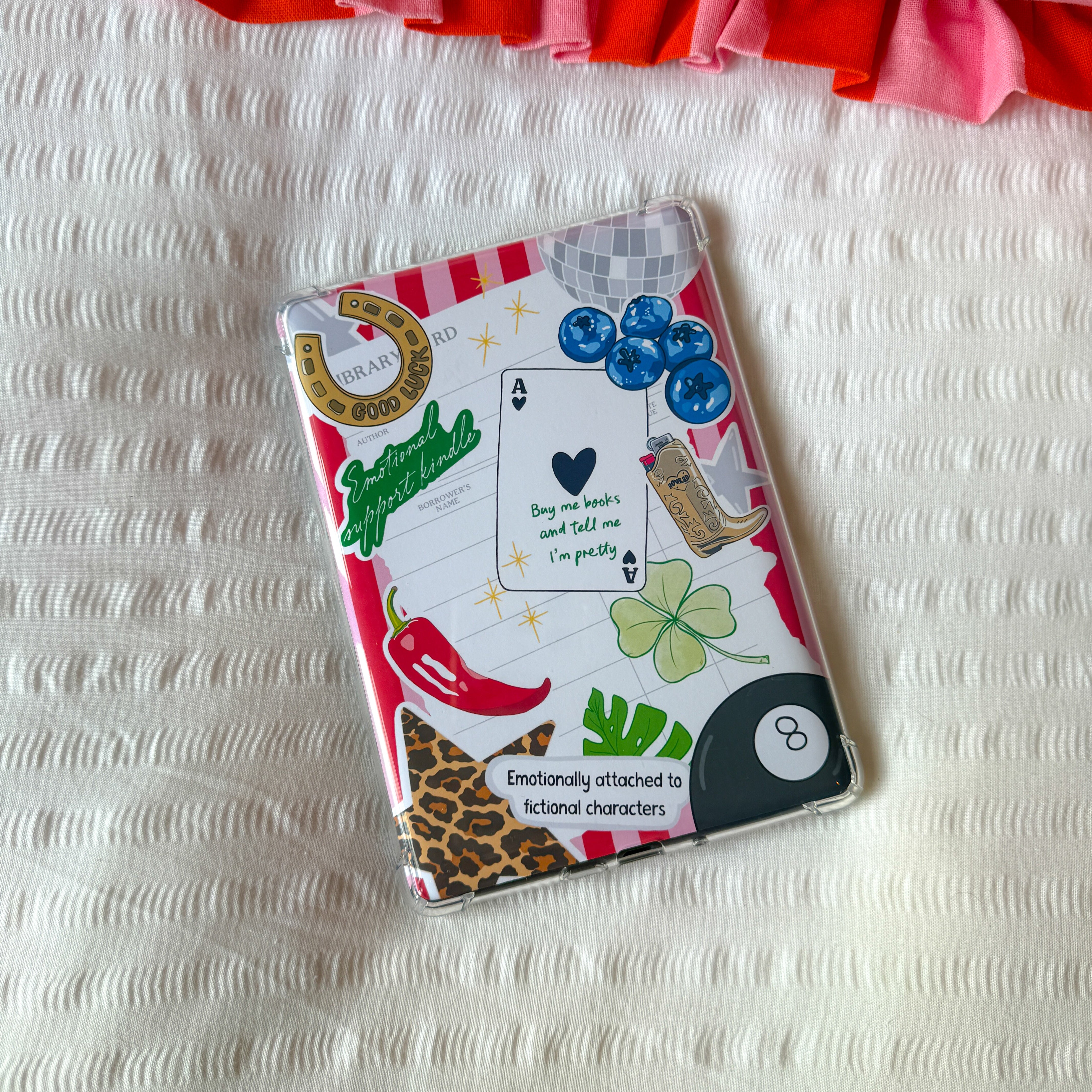 Kindle insert bundle with clear case