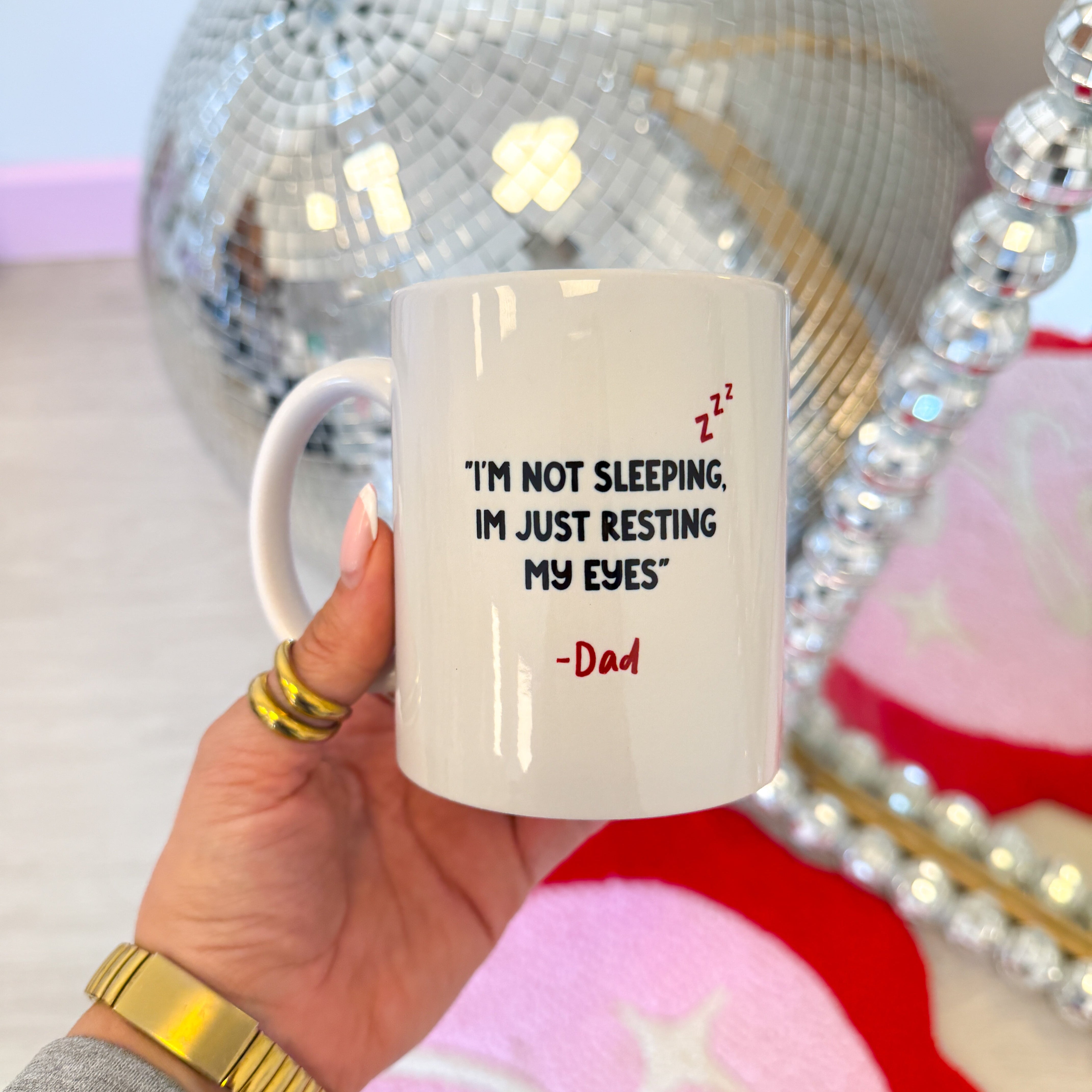 I'm not sleeping mug