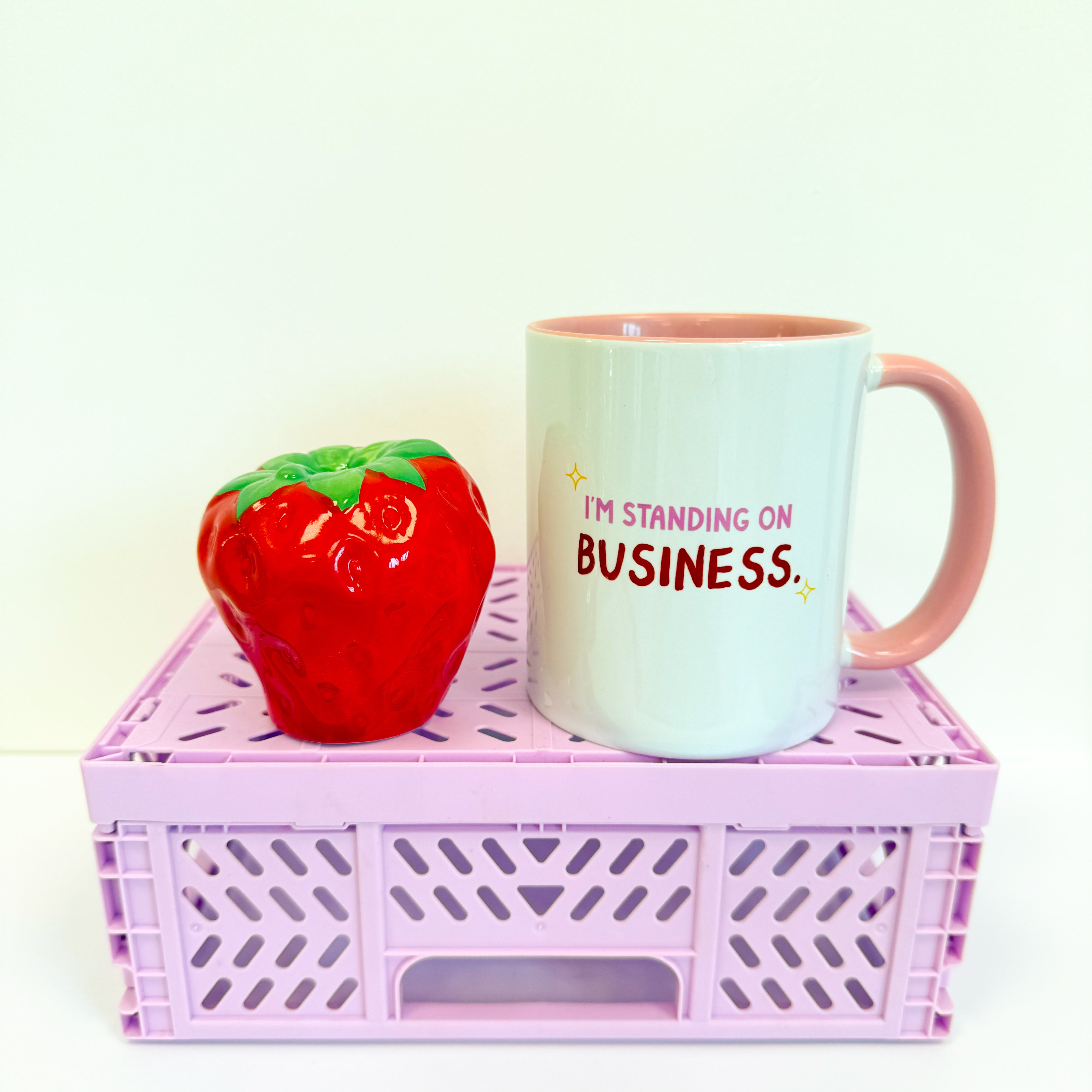 I'm standing on business mug