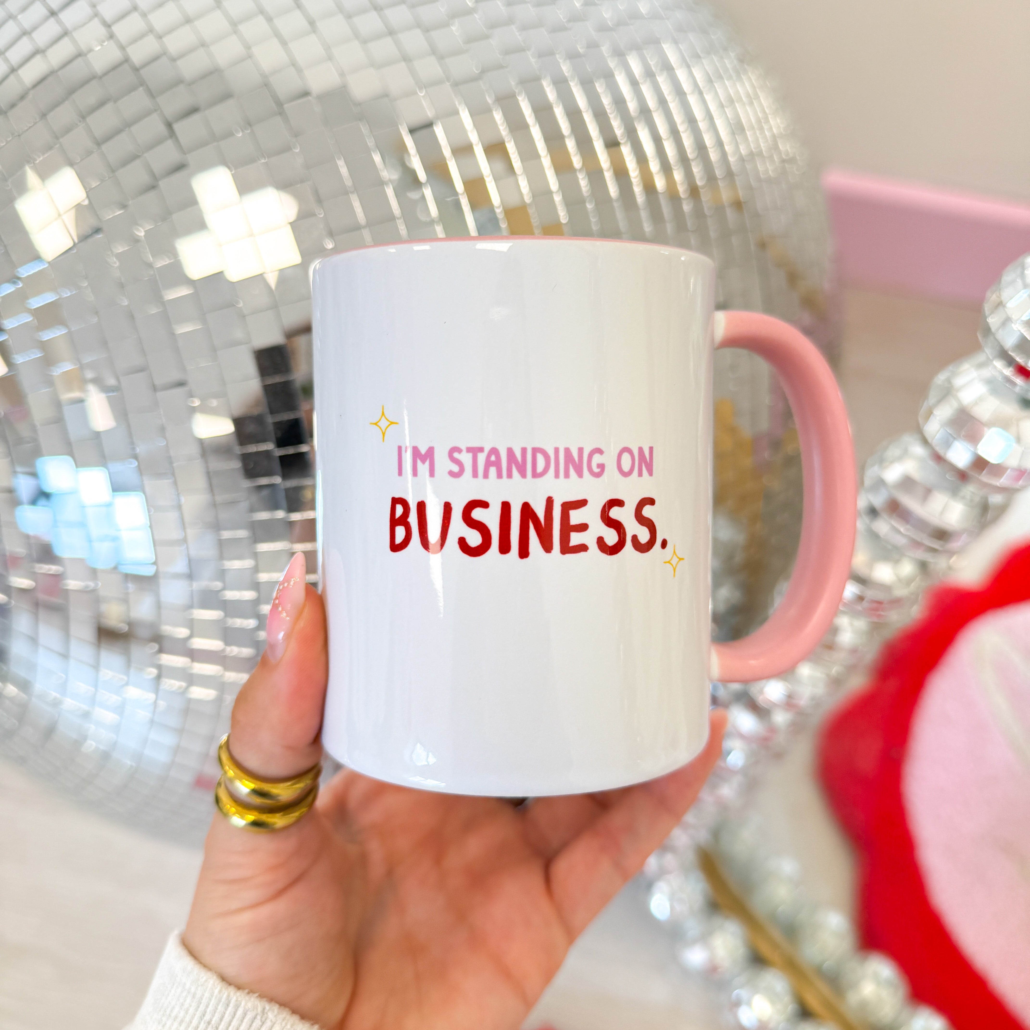I'm standing on business mug