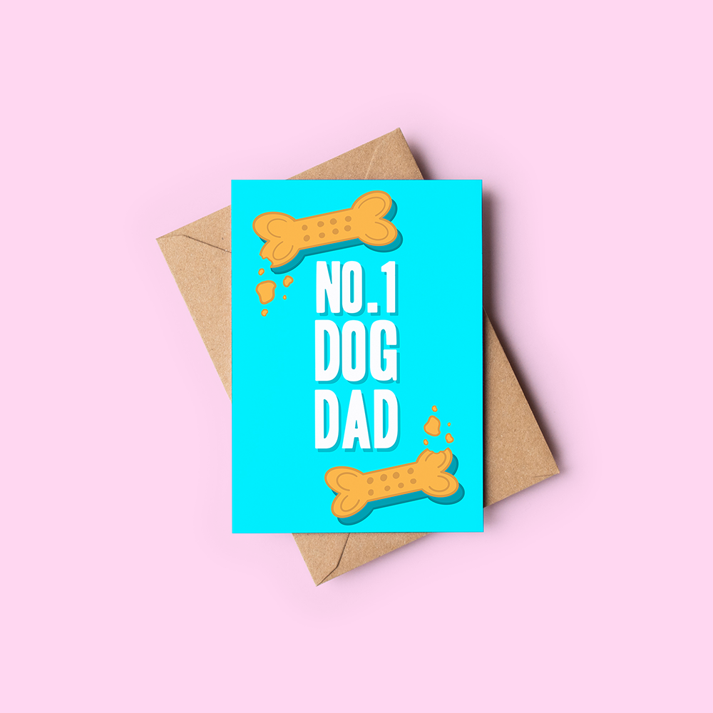 No1 Dog Dad card