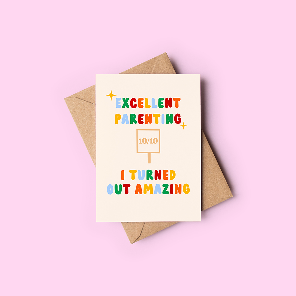 Excellent parenting (Father's day) card