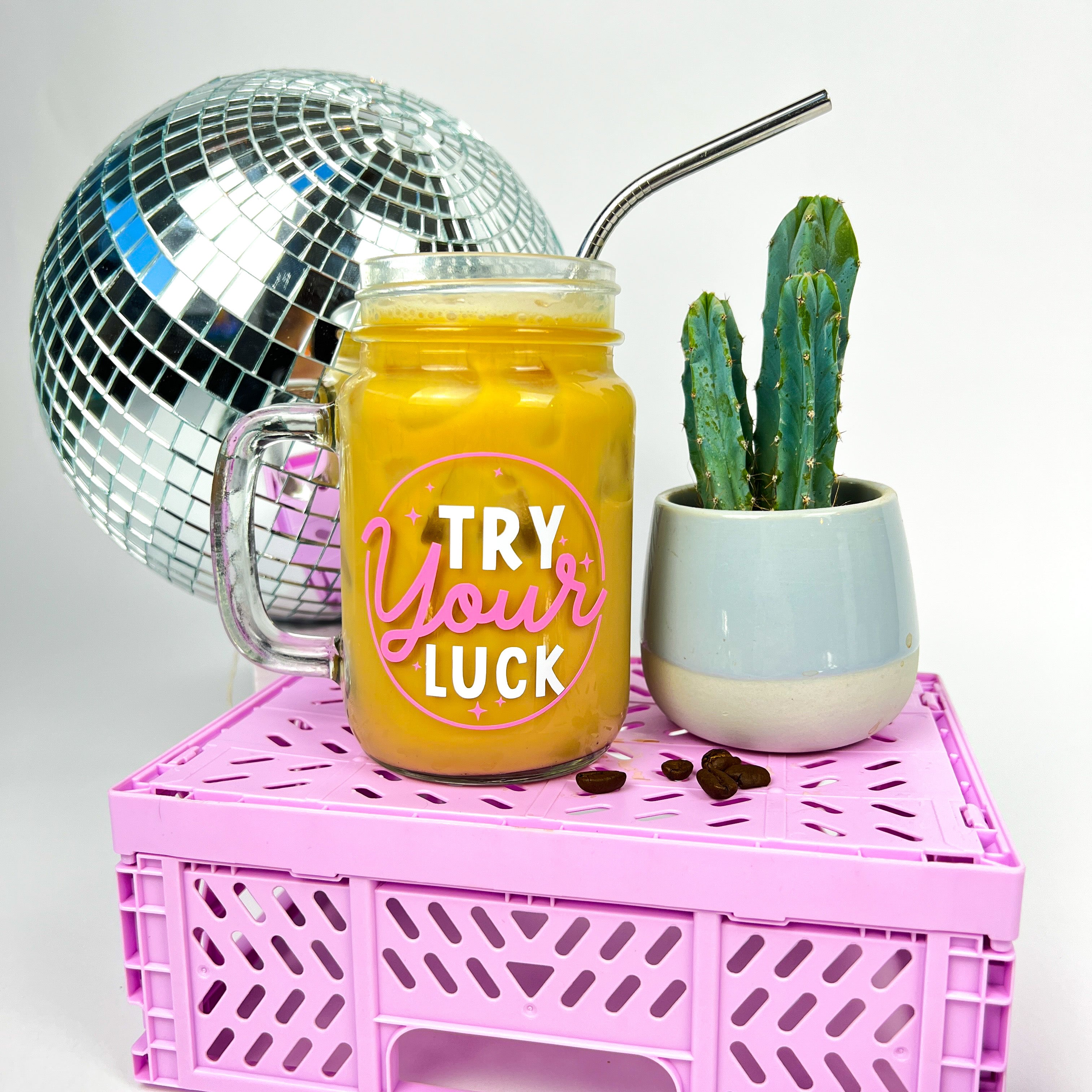 Try your luck mason jar