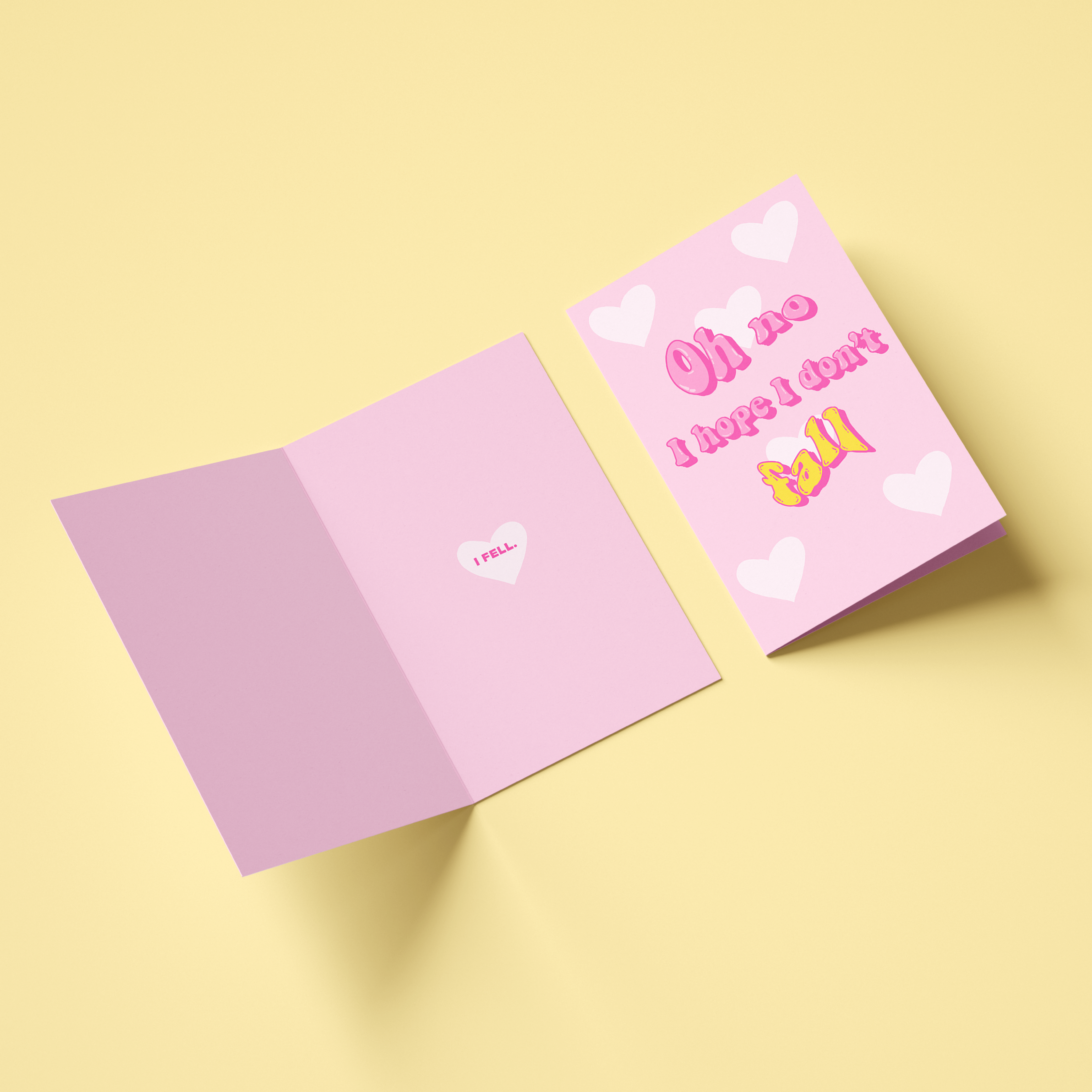 Oh no, I hope I dont fall Card