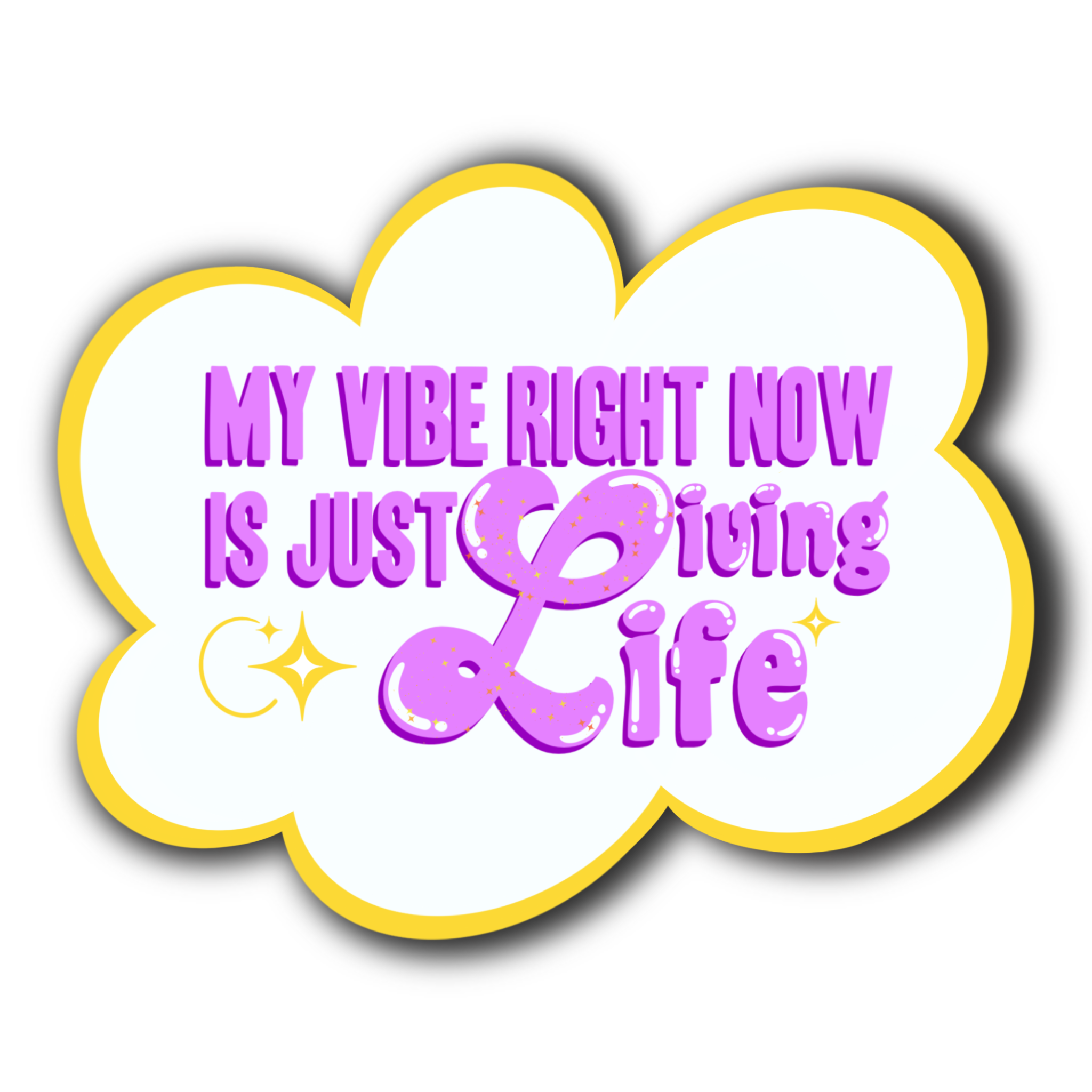 Vibe right now sticker