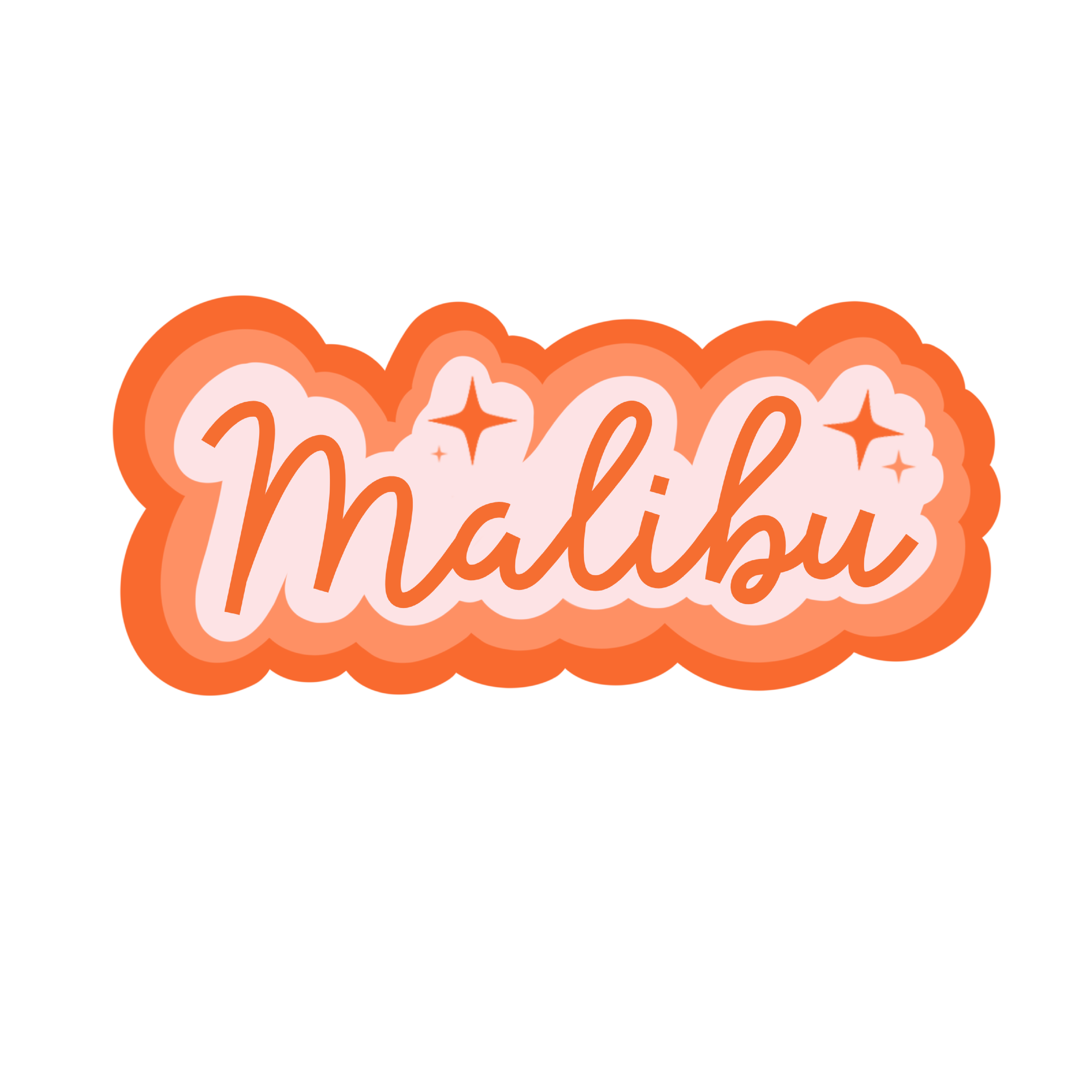 Malibu Sticker