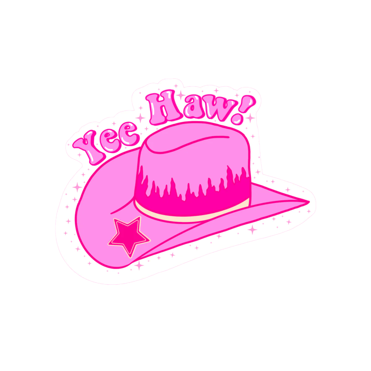 Cowboy top hat sticker