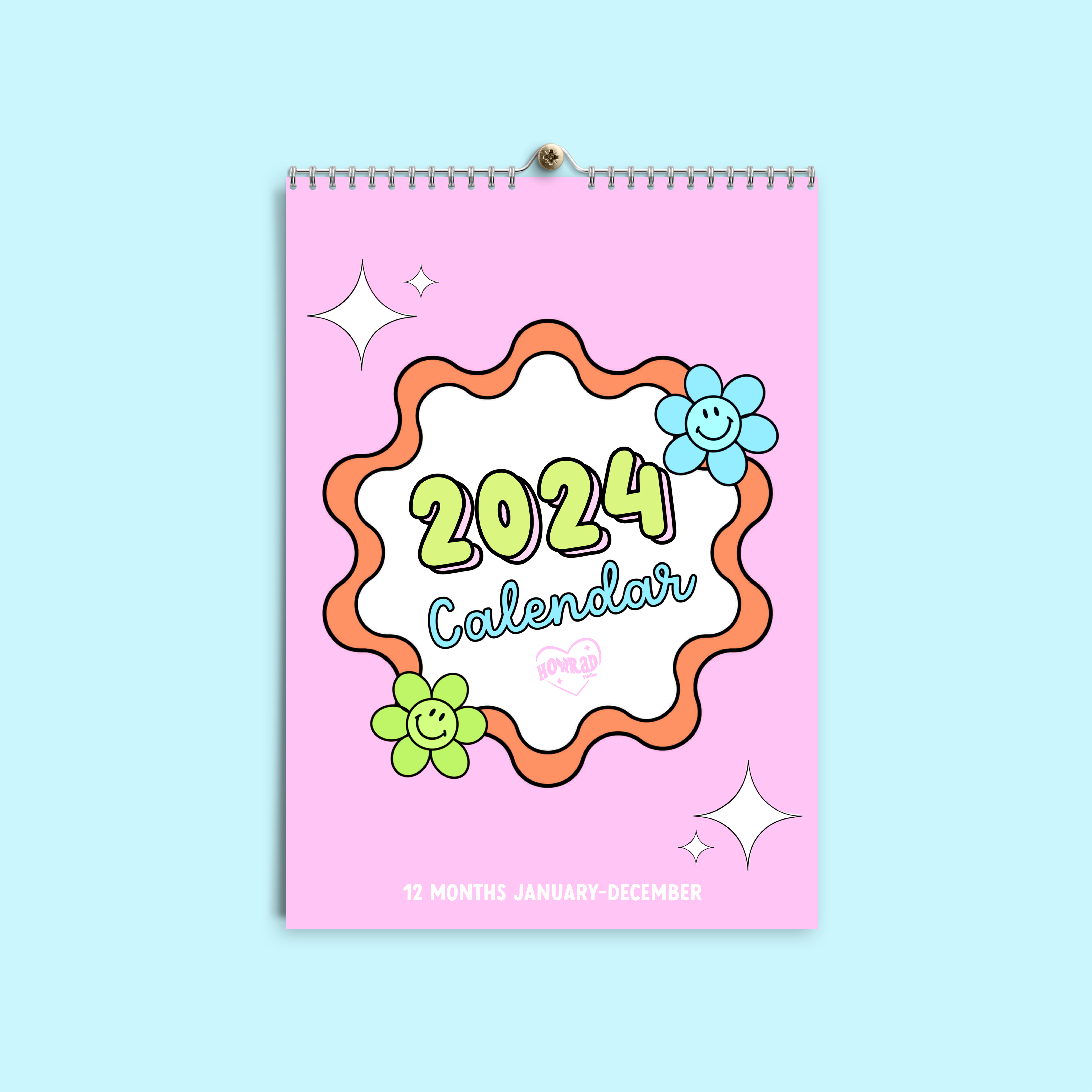 Funky calendar 2024 A4