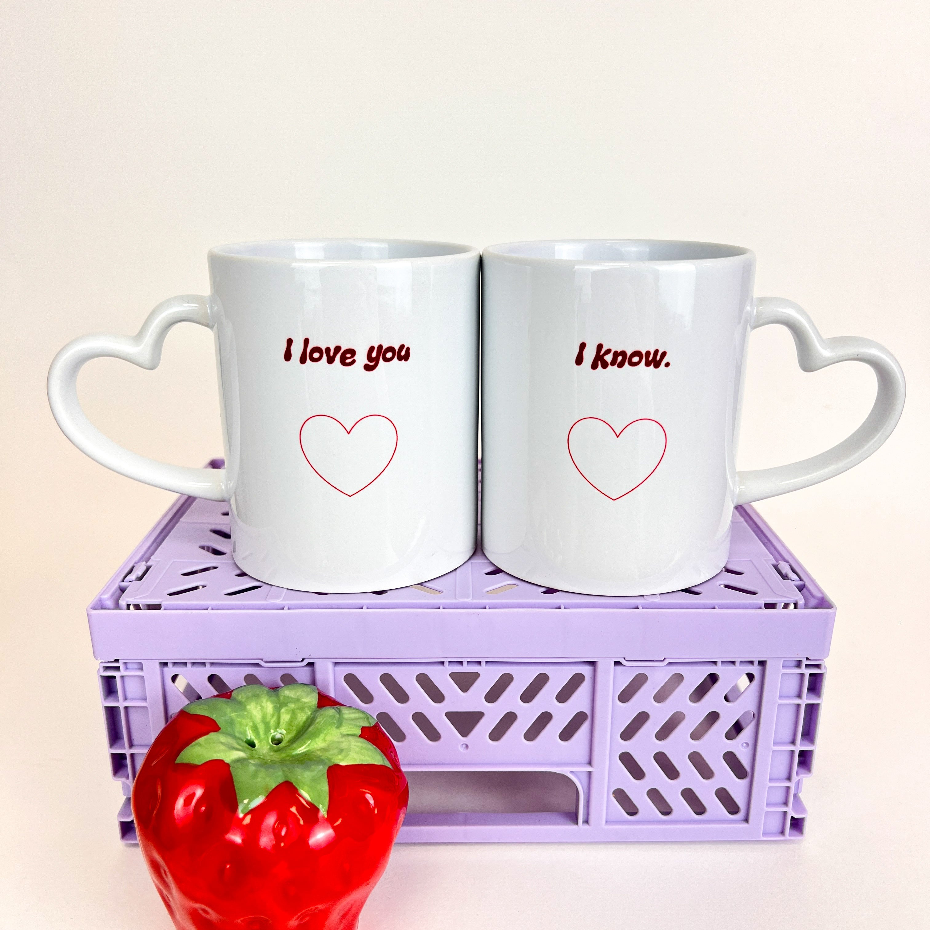 I love you. I know. mug set