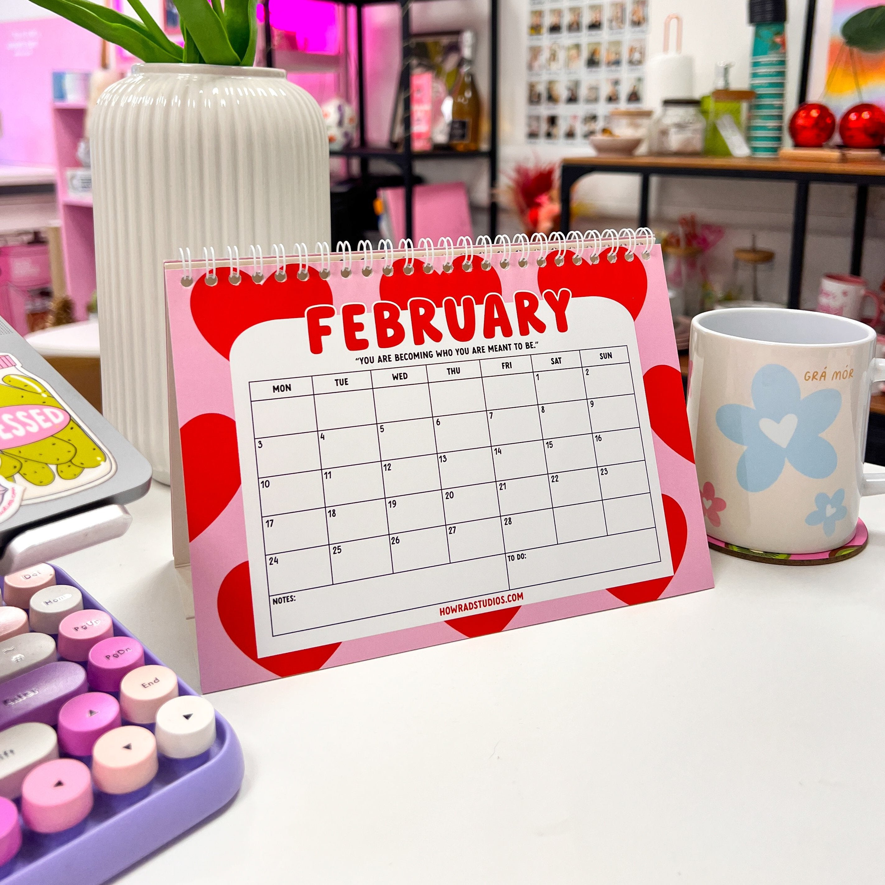 2025 Funky Desk calendar