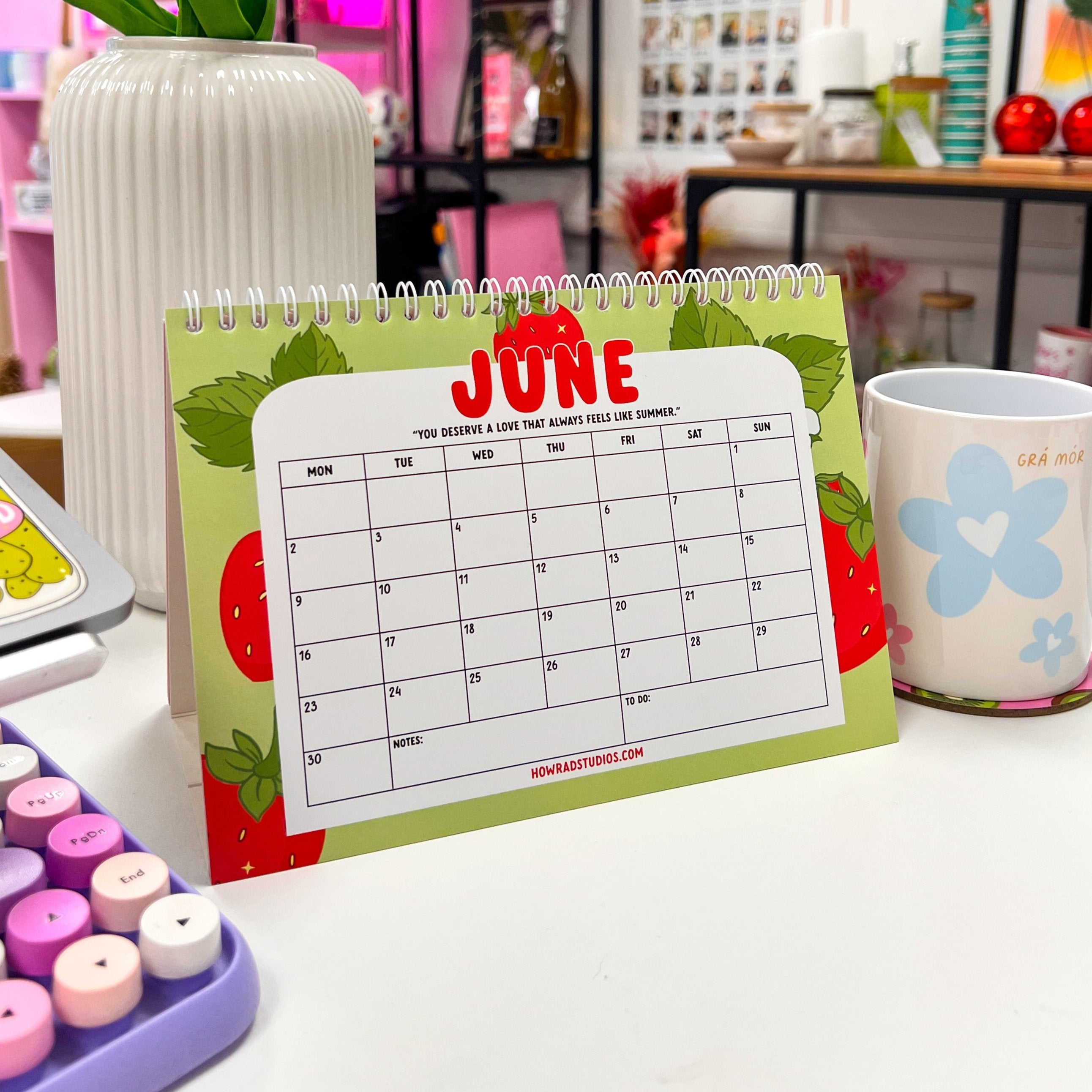 2025 Funky Desk calendar