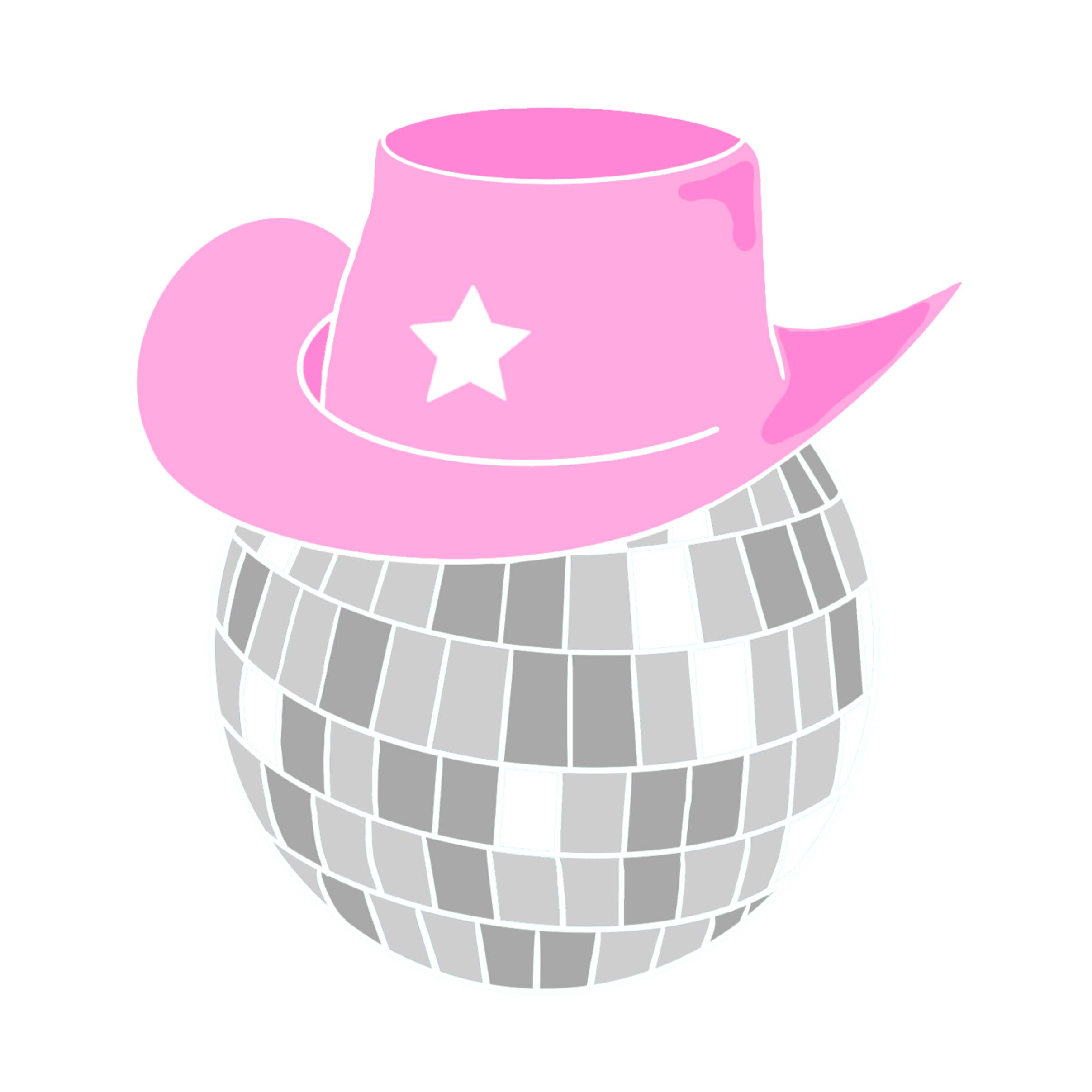 Disco Cowgirl sticker