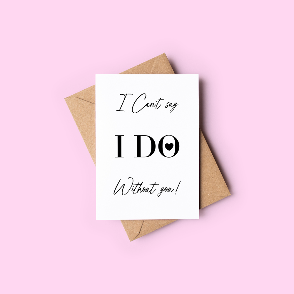 I do without you card