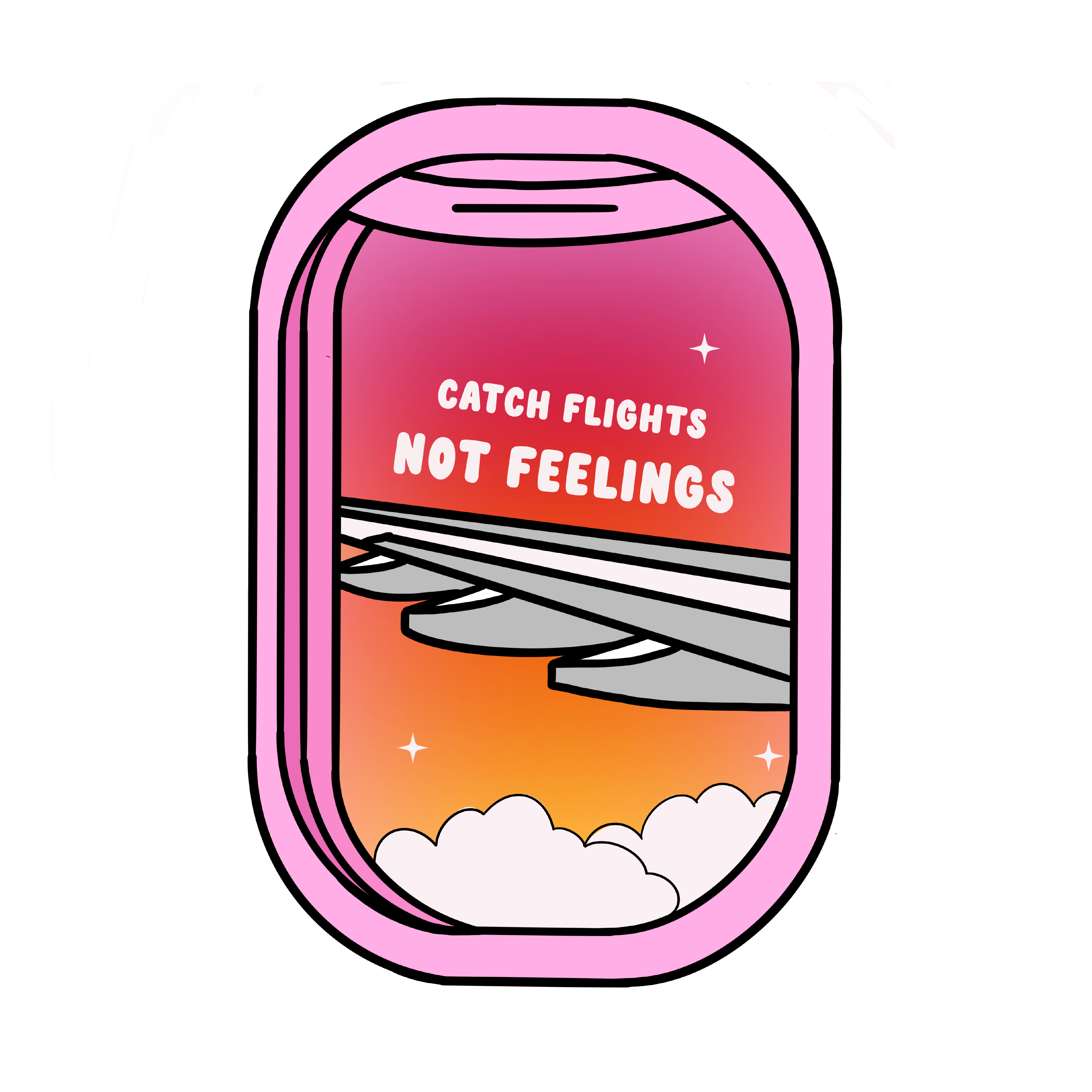 Catch Flights sticker
