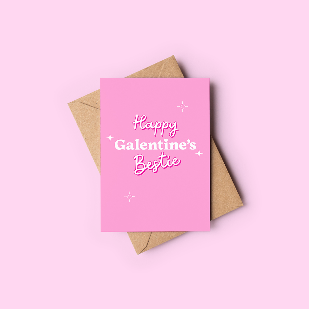 Happy Galentine's Bestie card