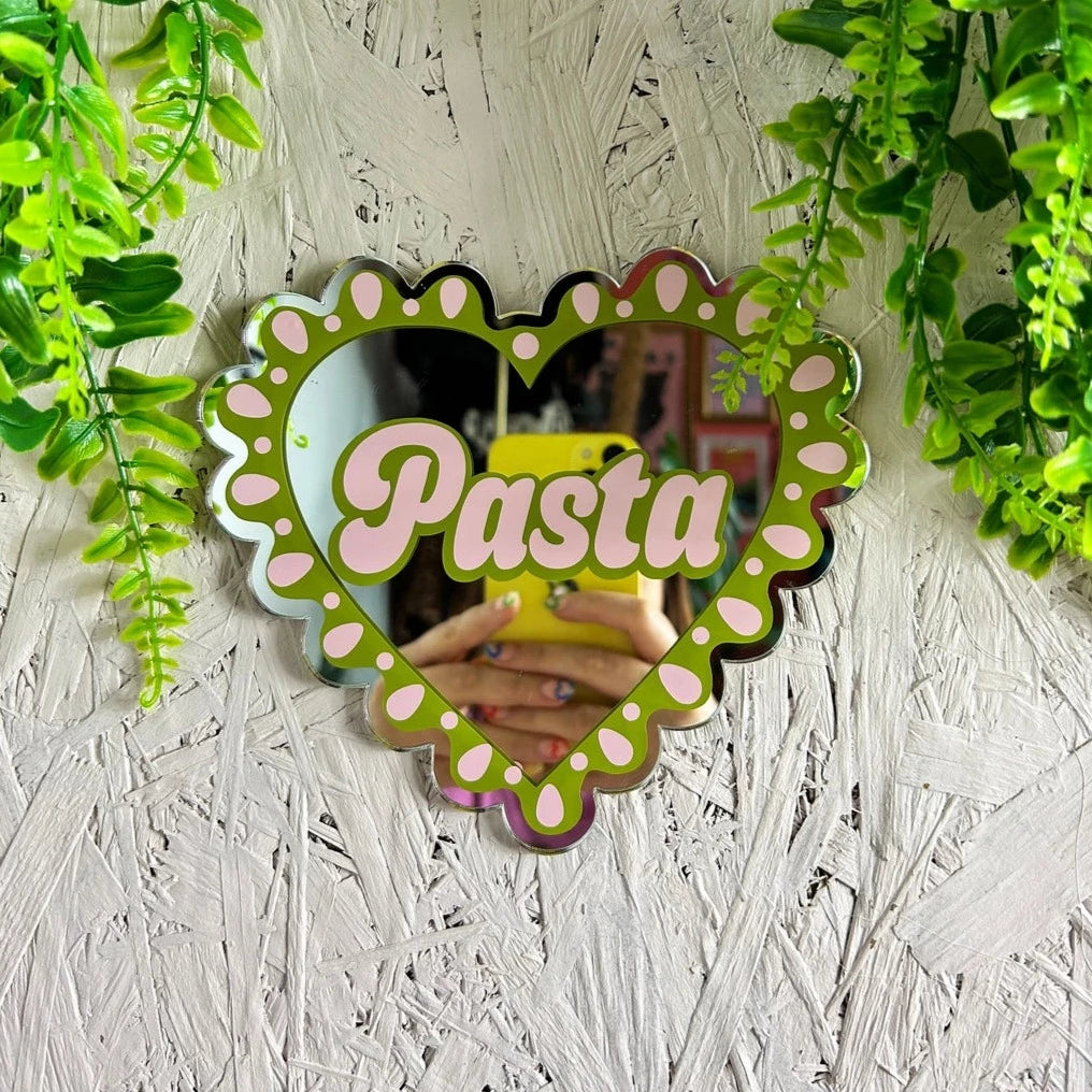 I heart pasta mini miroir