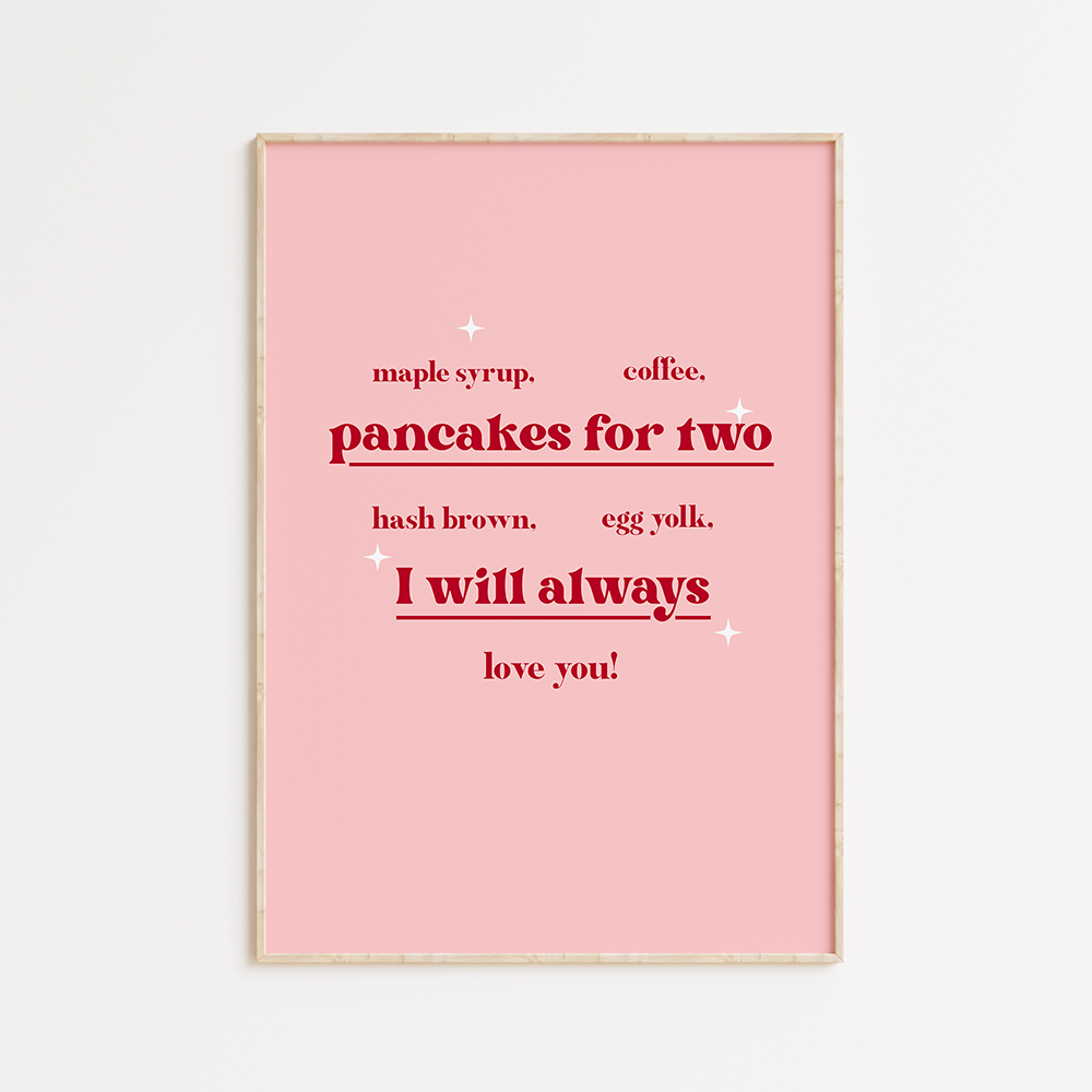 Pancakes for two print