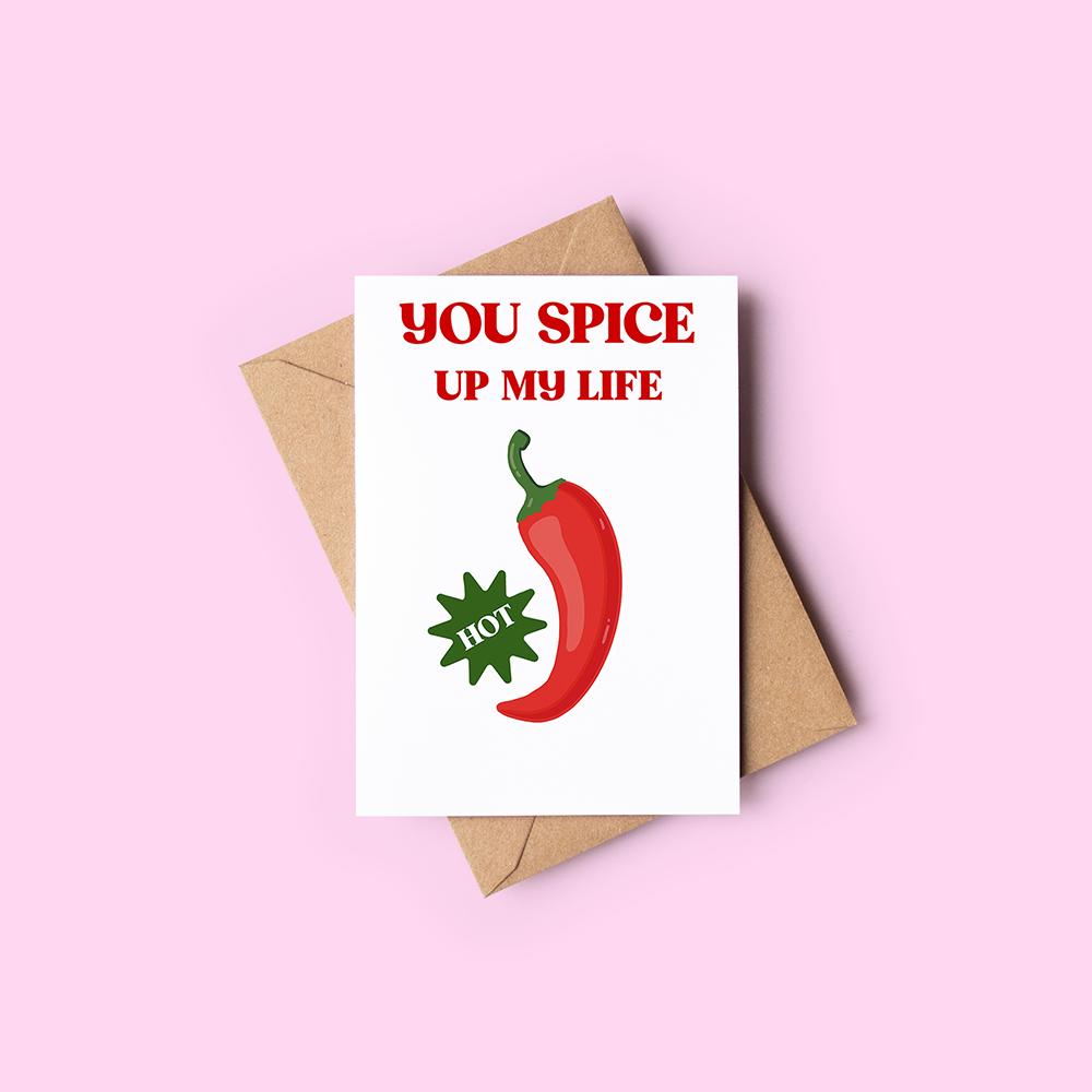 Spice up my life card