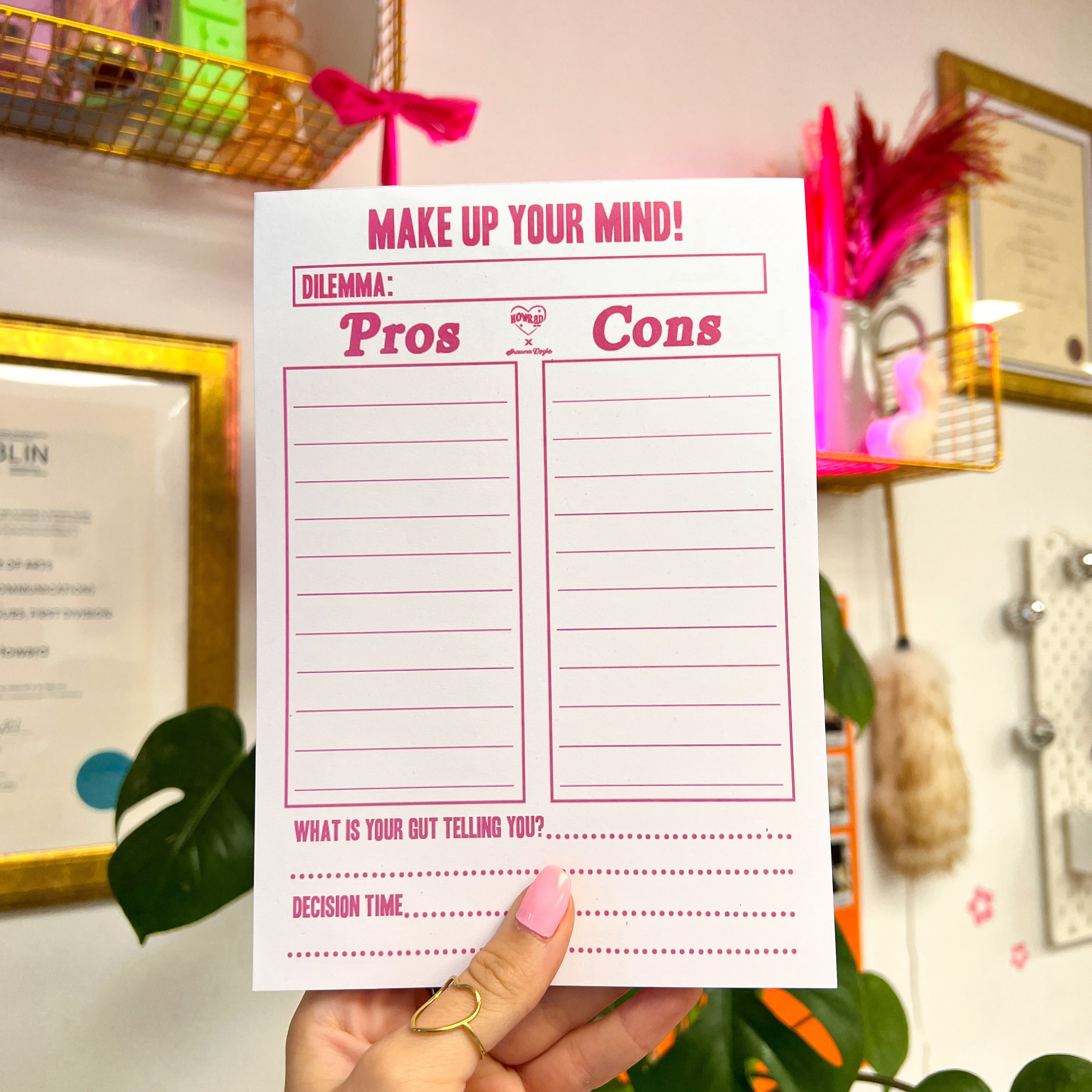Pros & Cons sample sale Notepad