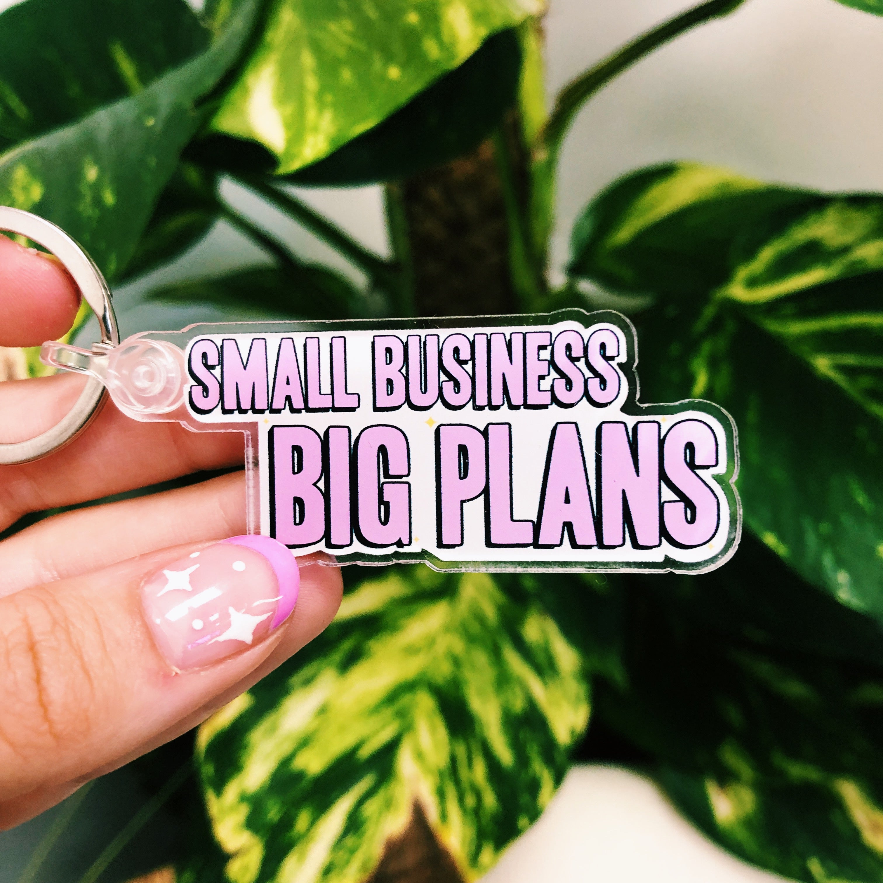 Small business big plans keychain