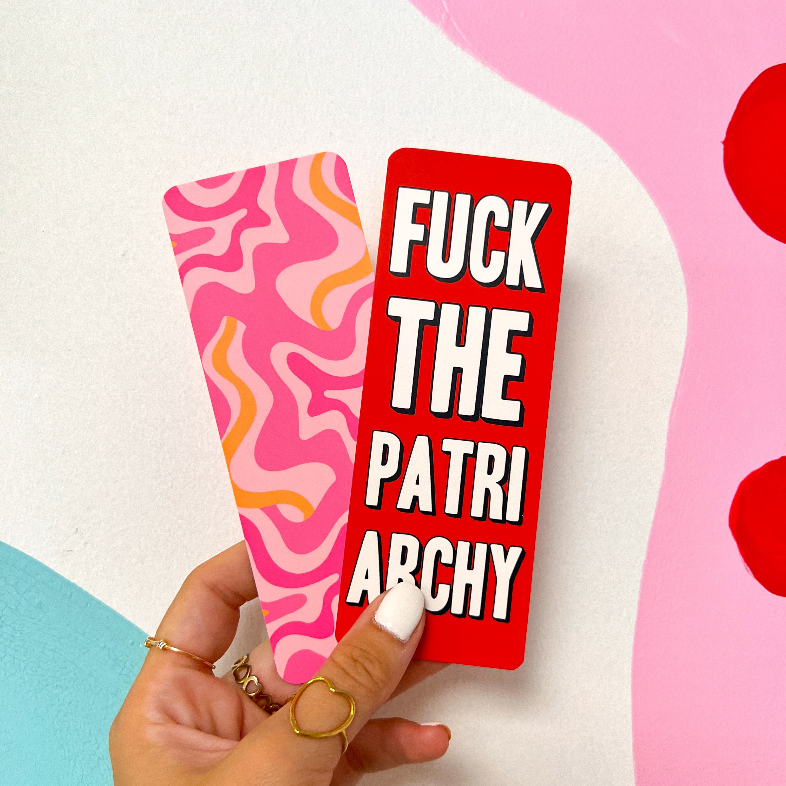 F*ck the patriarchy bookmark 2x pack