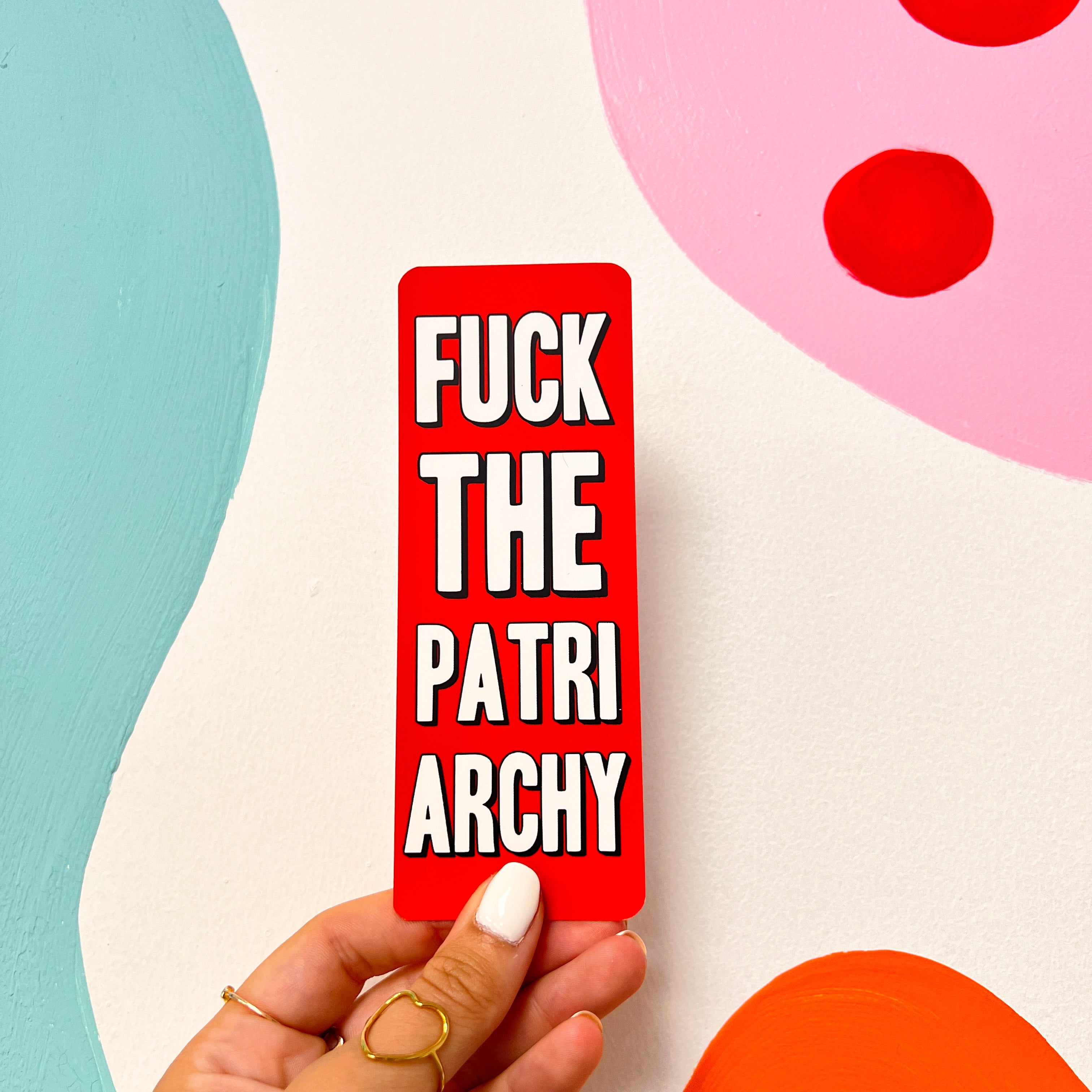 F*ck the patriarchy bookmark 2x pack