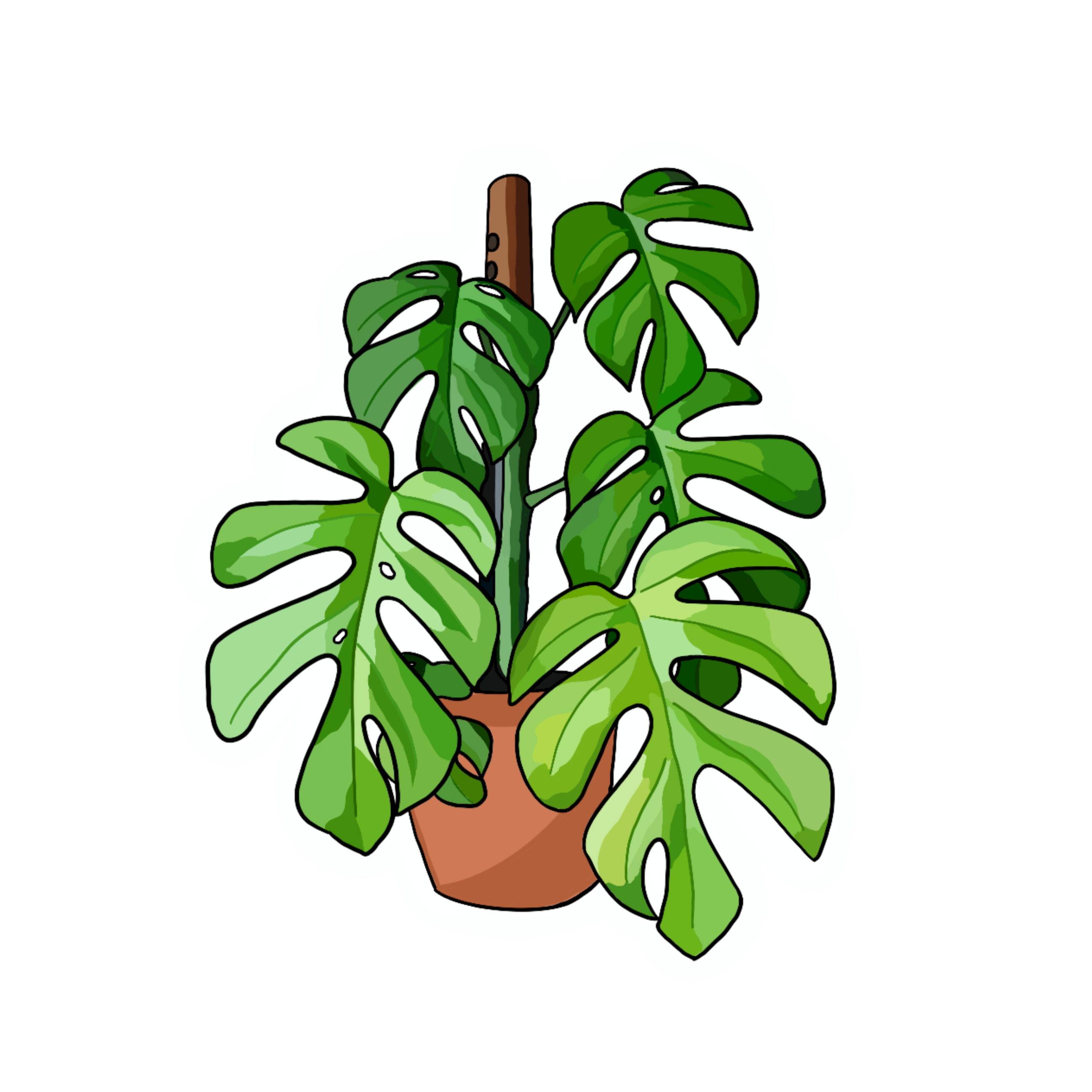 Plant sticker