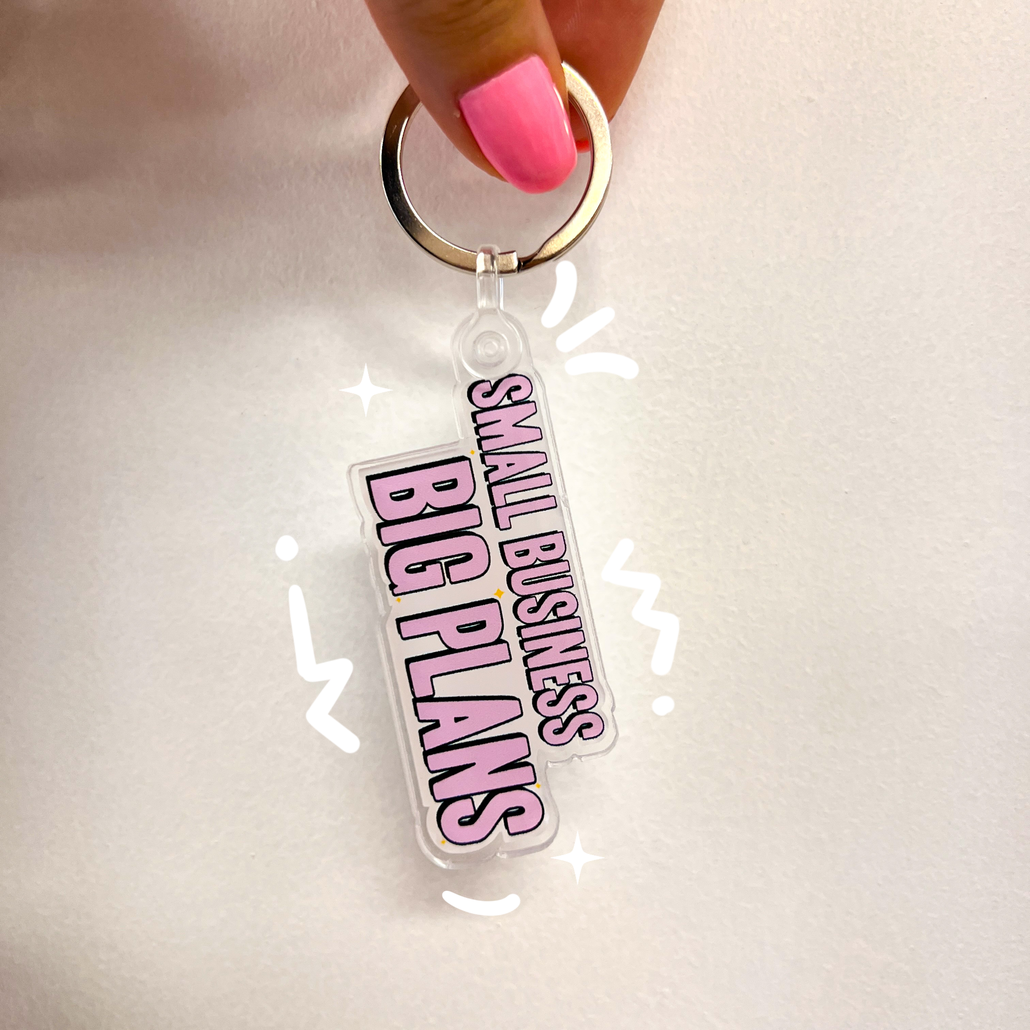 Small business big plans keychain