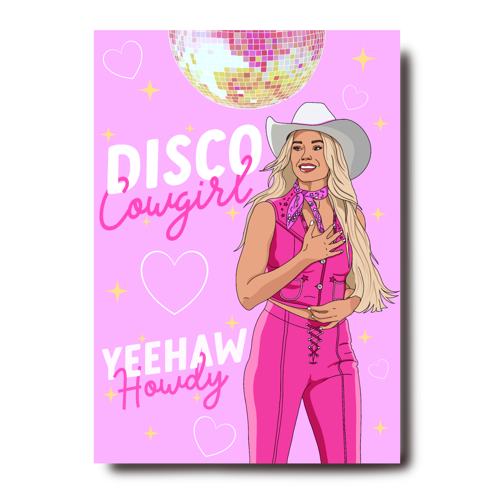 Disco Cowgirl print