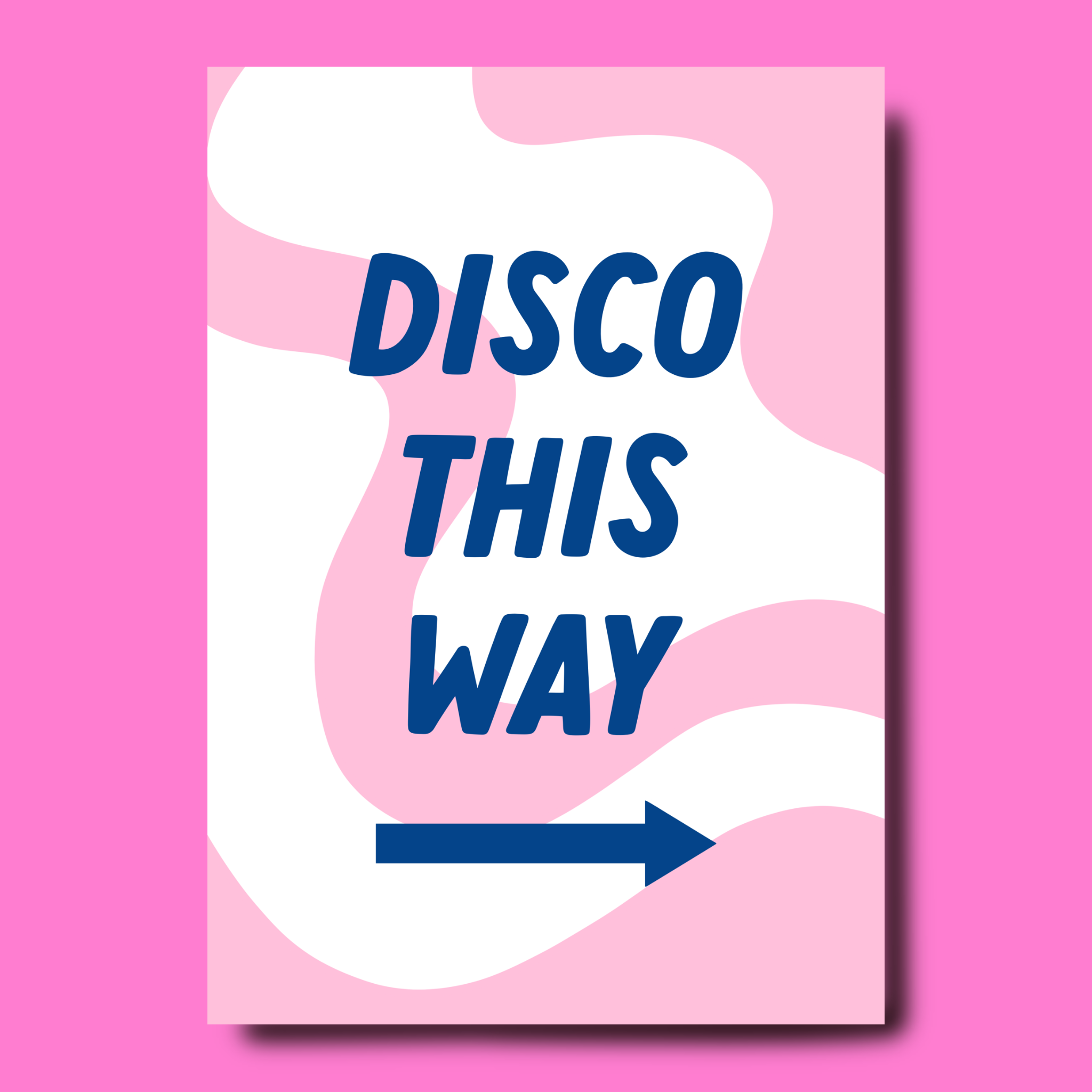 Disco this way – Blue print