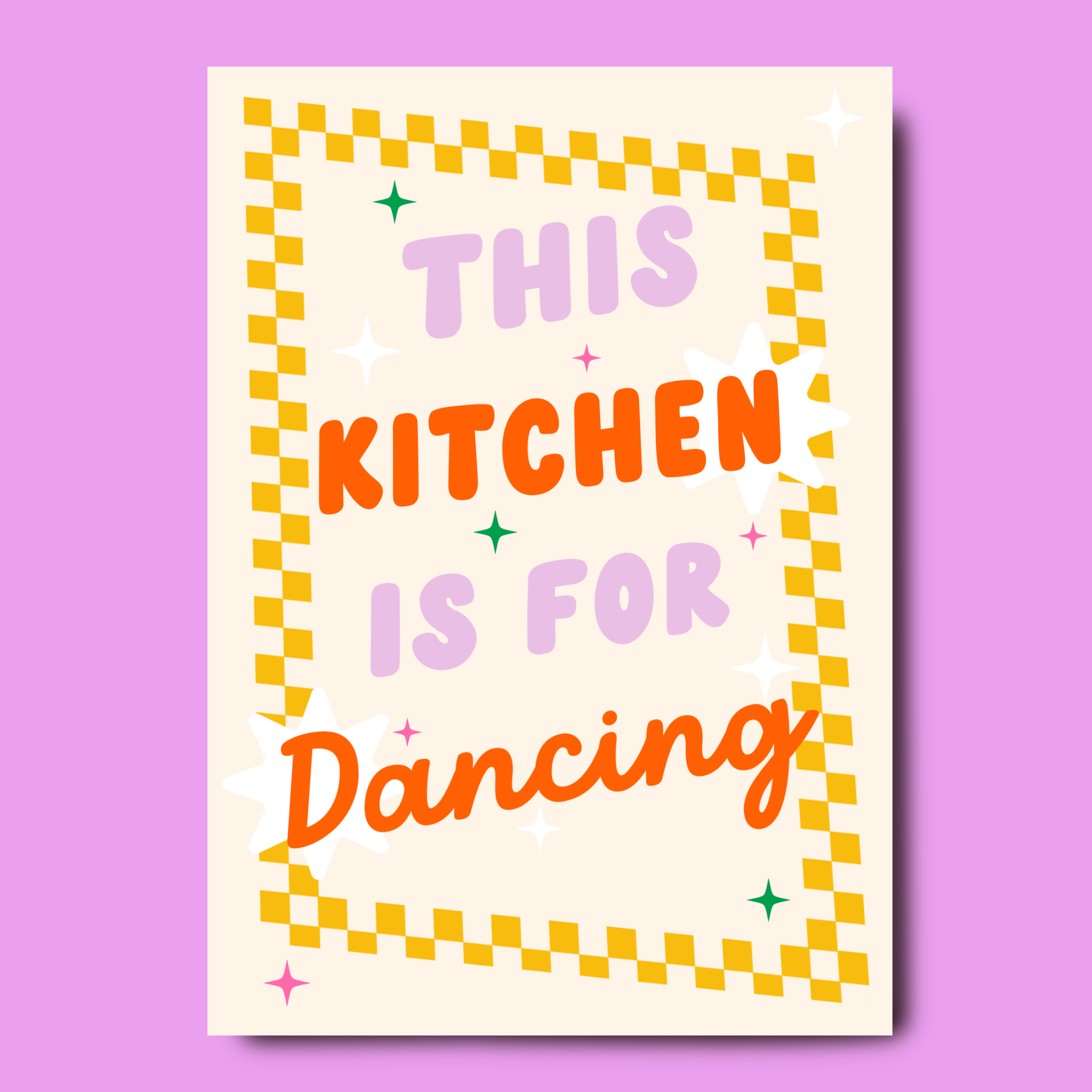 This _ is for dancing – gold print