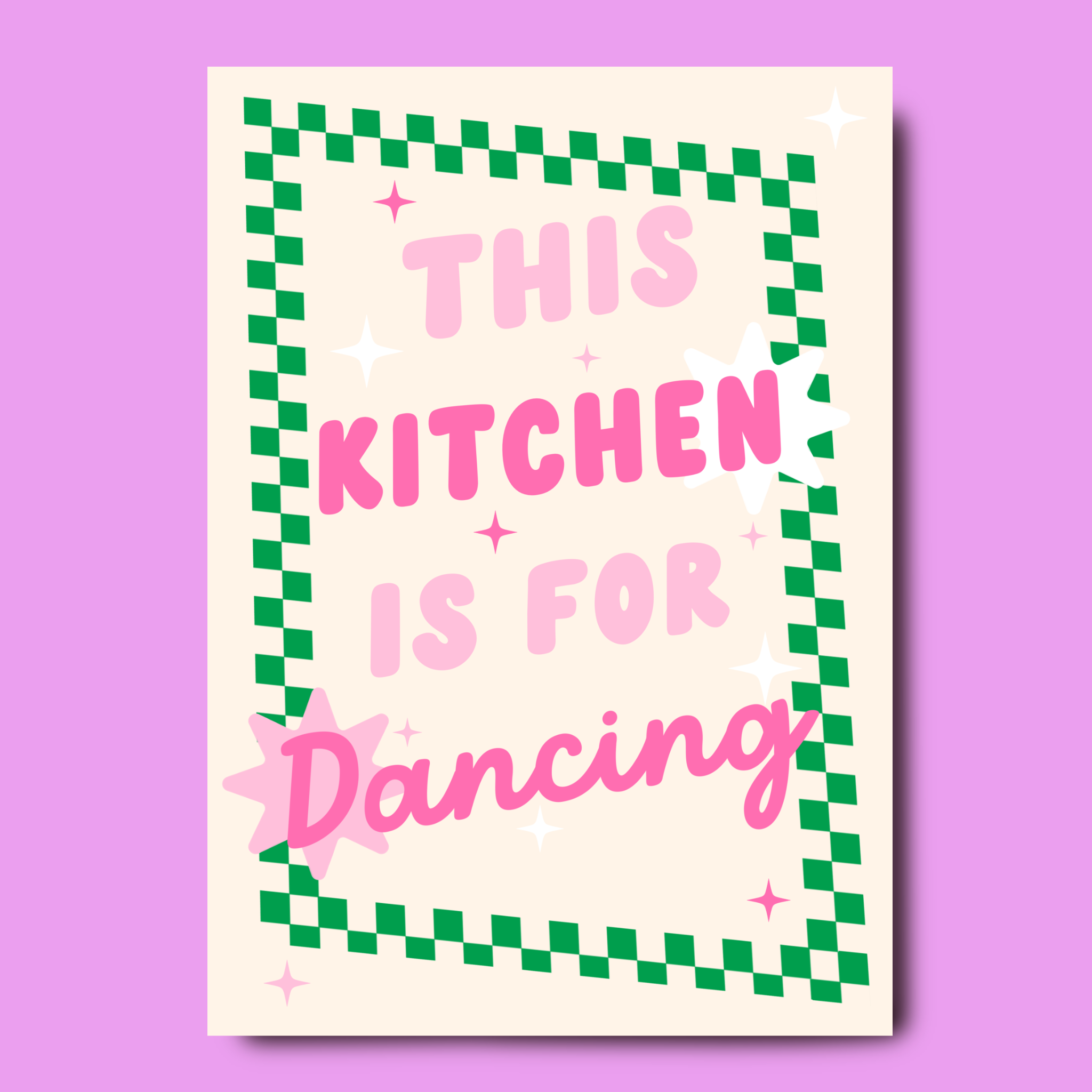 This _ is for dancing – green print