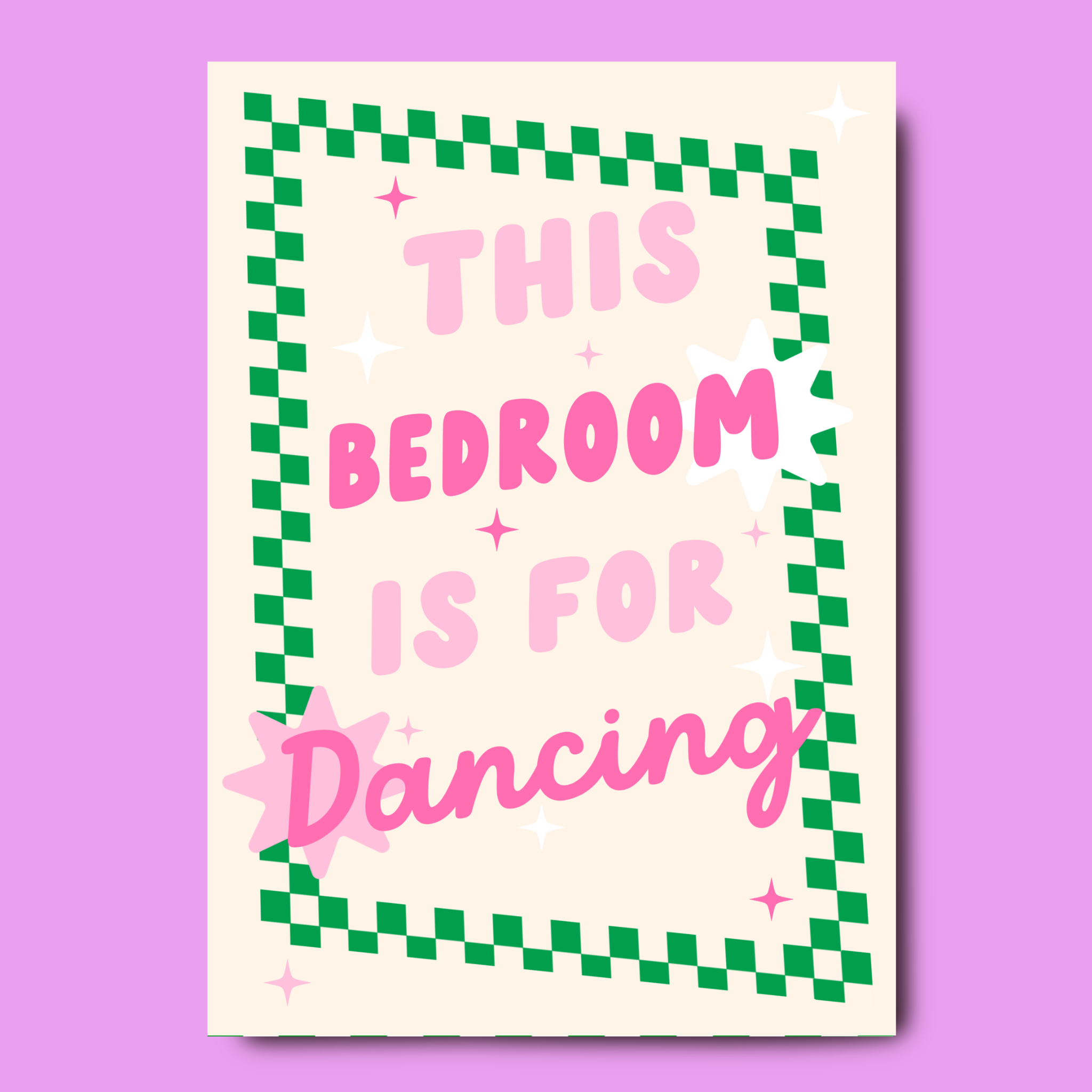 This _ is for dancing – green print