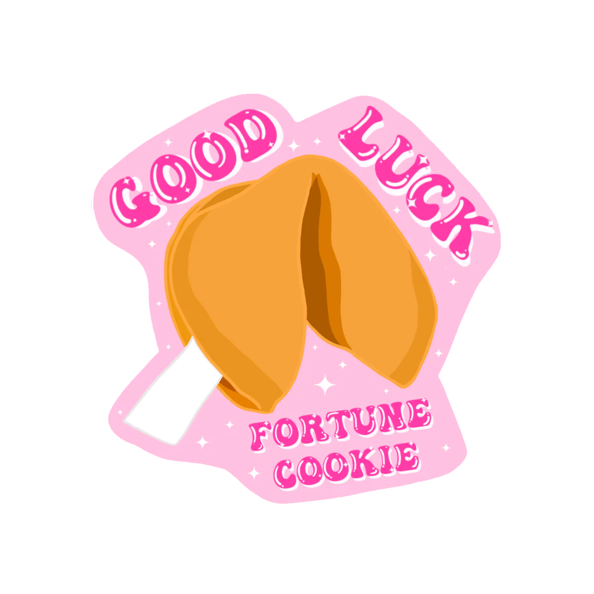 Fortune cookie sticker