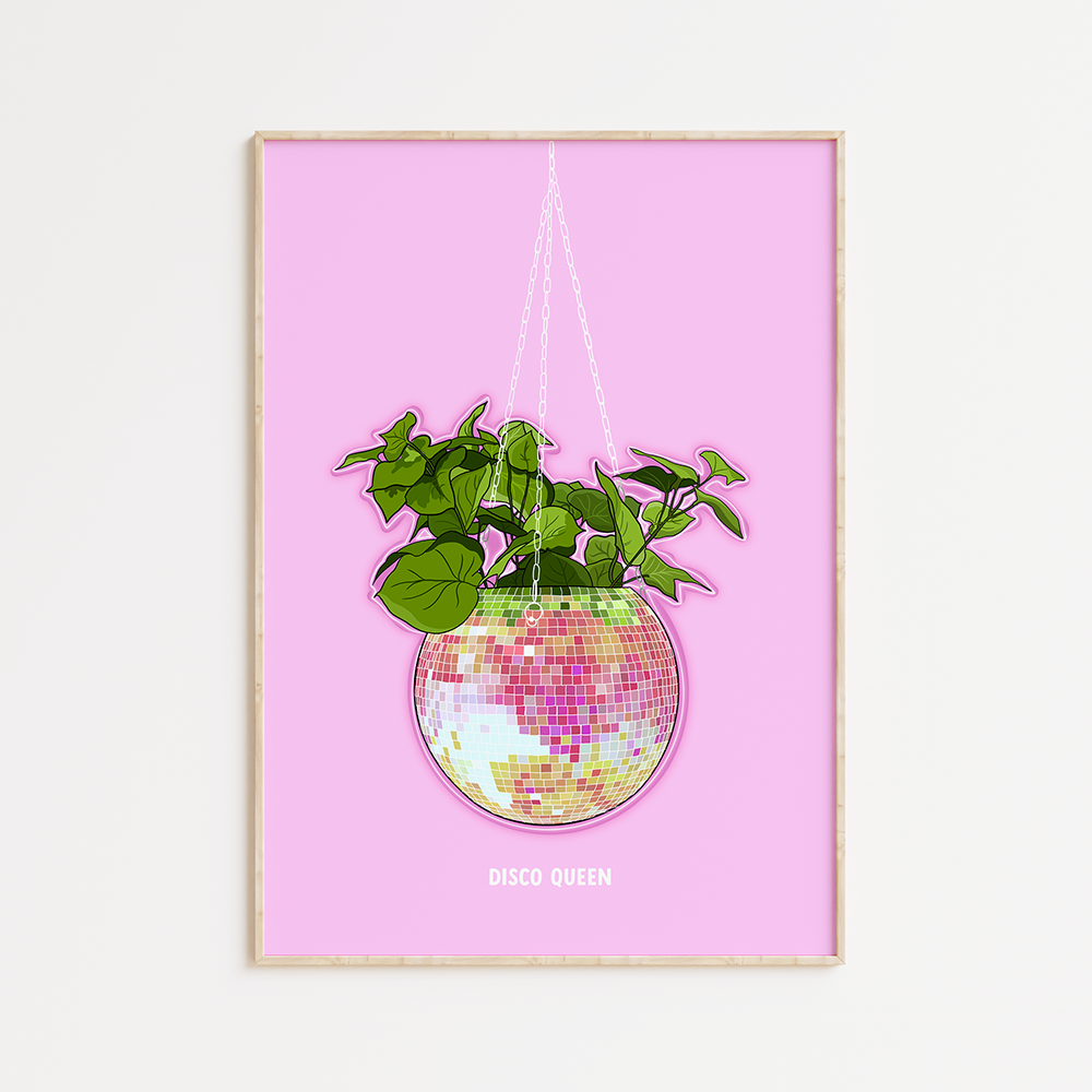 Disco plant Print