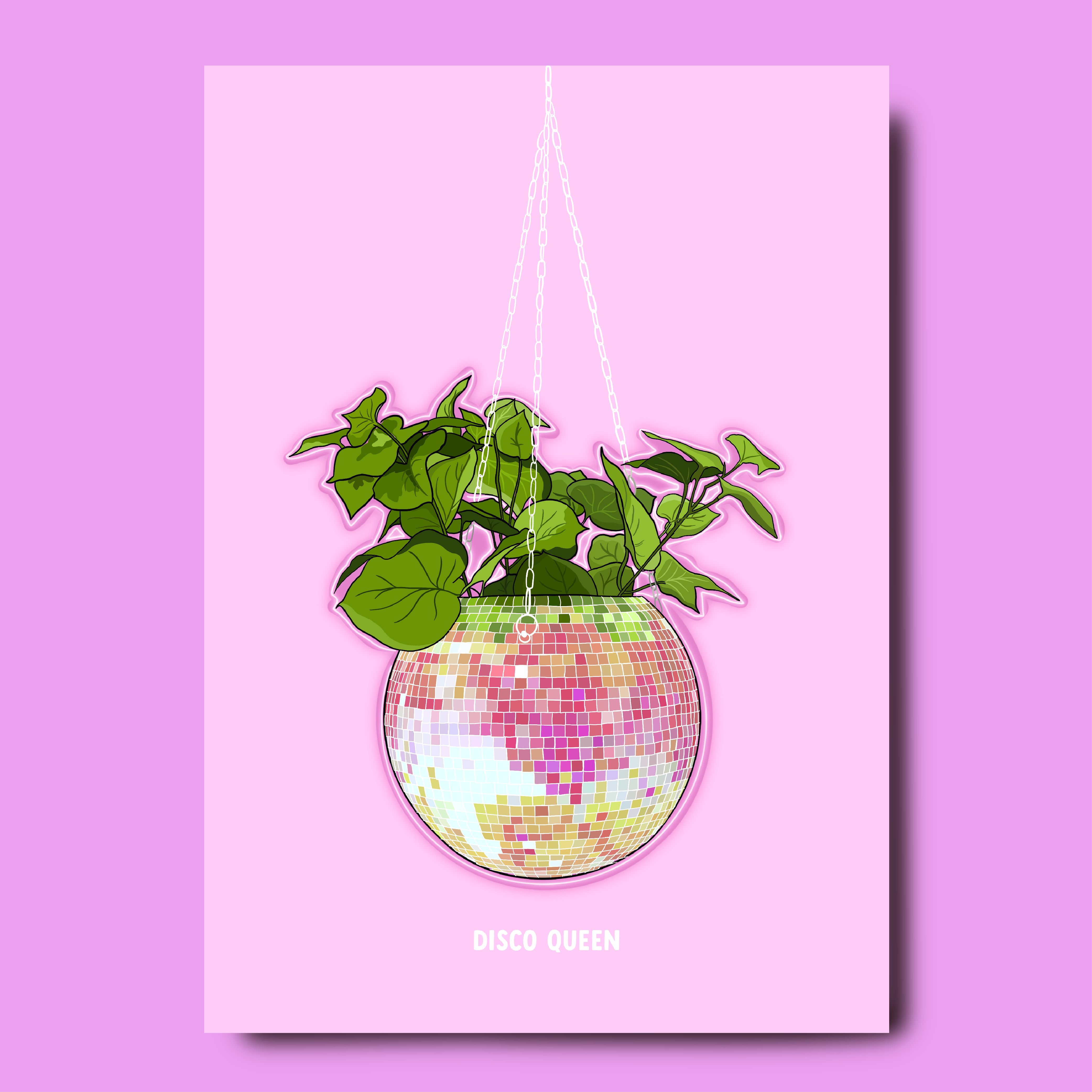 Disco plant Print