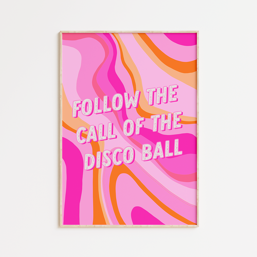 Disco Ball Call Print