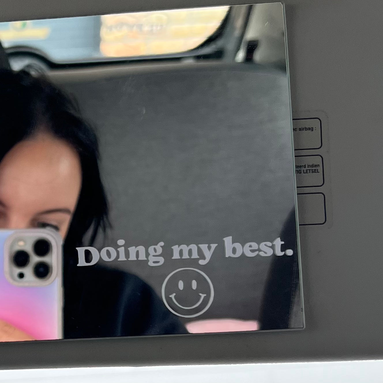 Sml Mirror Doing my best decal