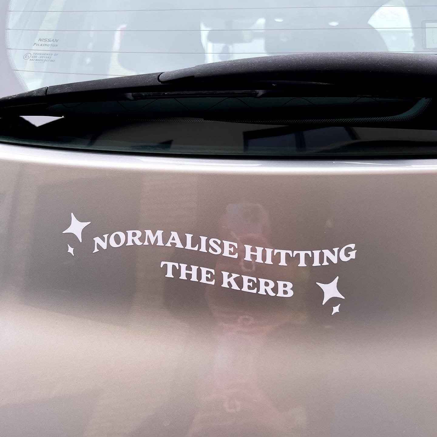 Normalise hitting the kerb decal