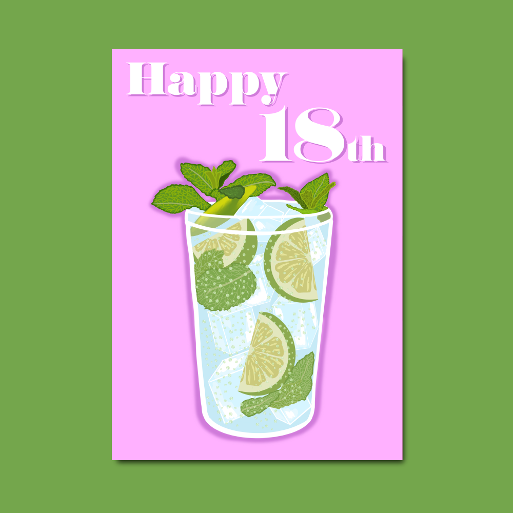 Mojito Birthday card
