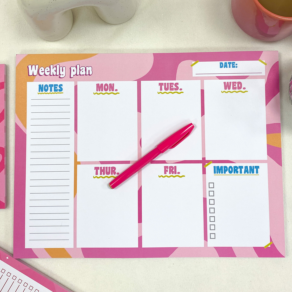 A3 Weekly Planner