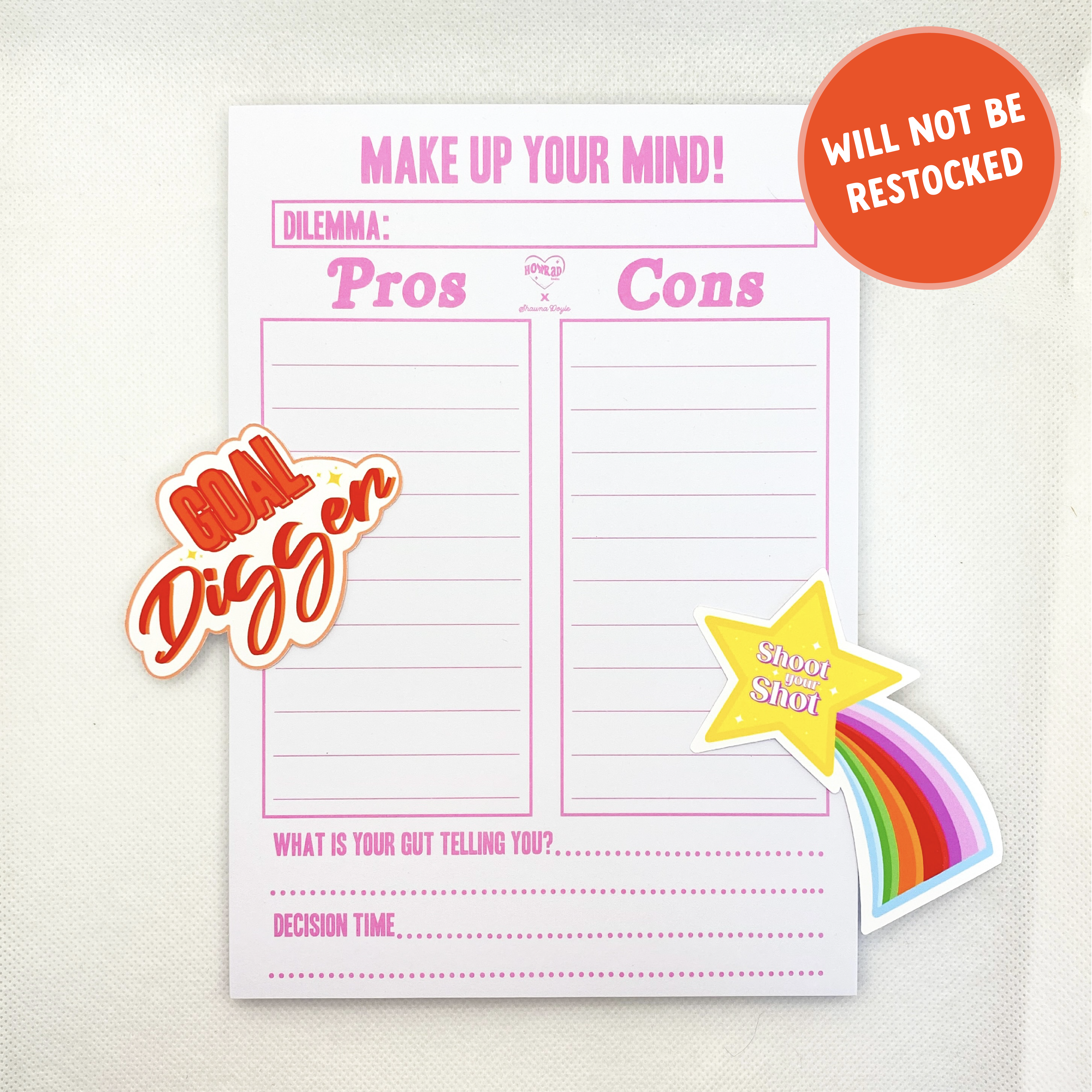 Pros & Cons Notepad
